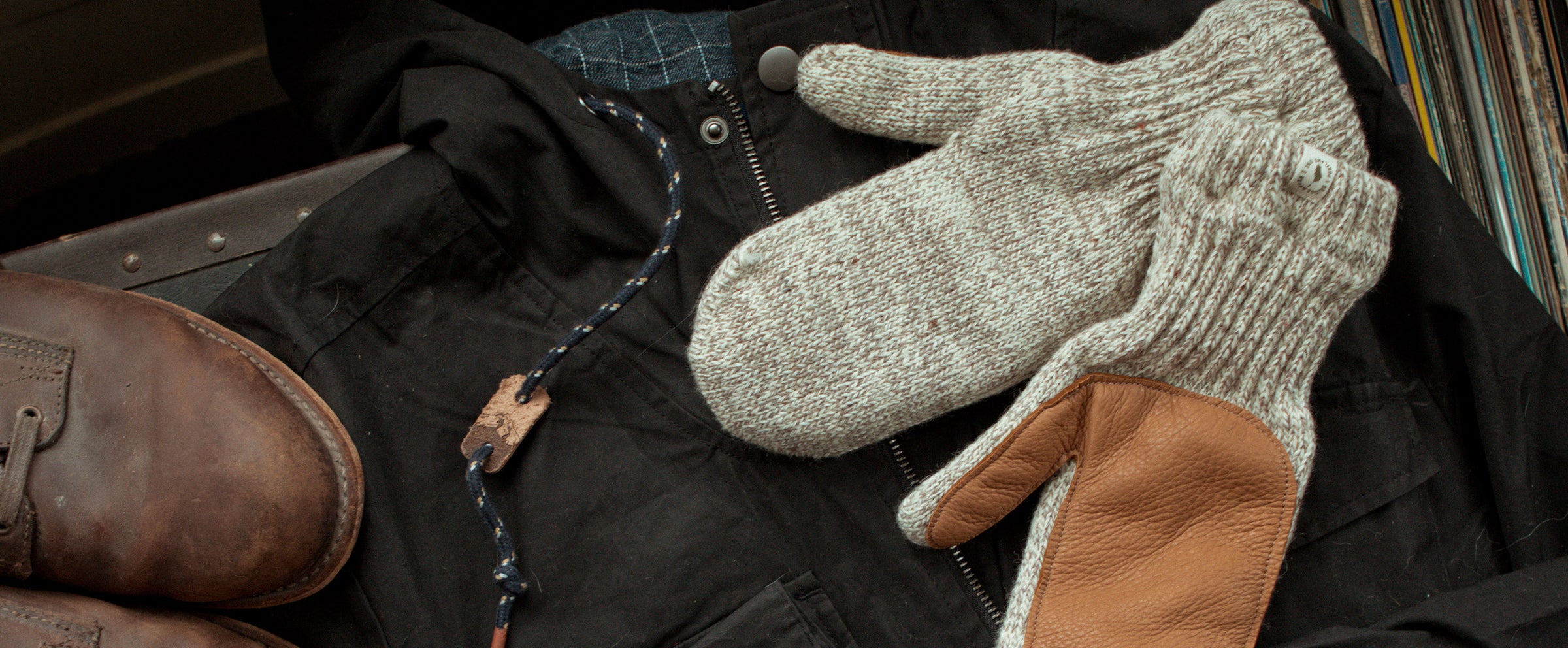 wool gloves, wool mittens, portland style