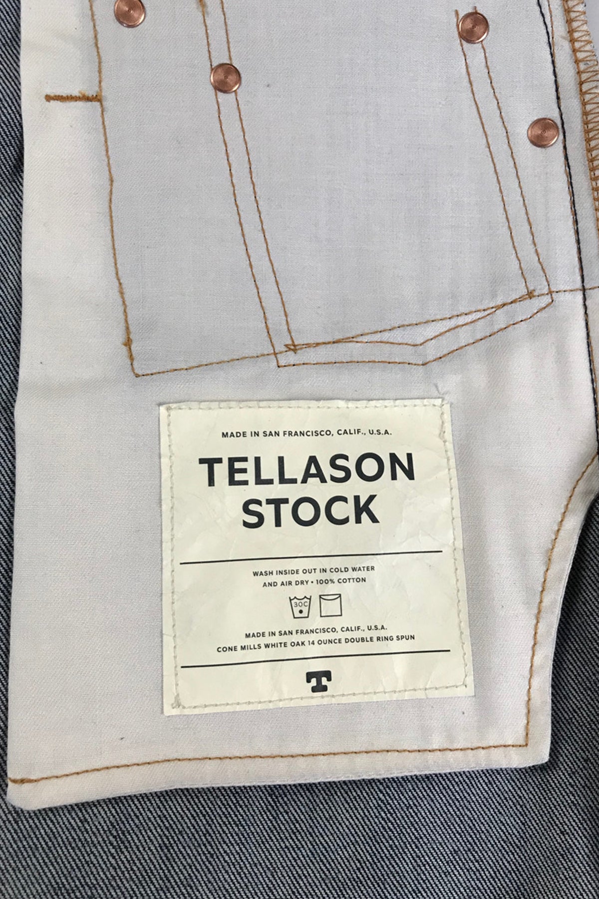 Tellason Stock Straight Leg Denim