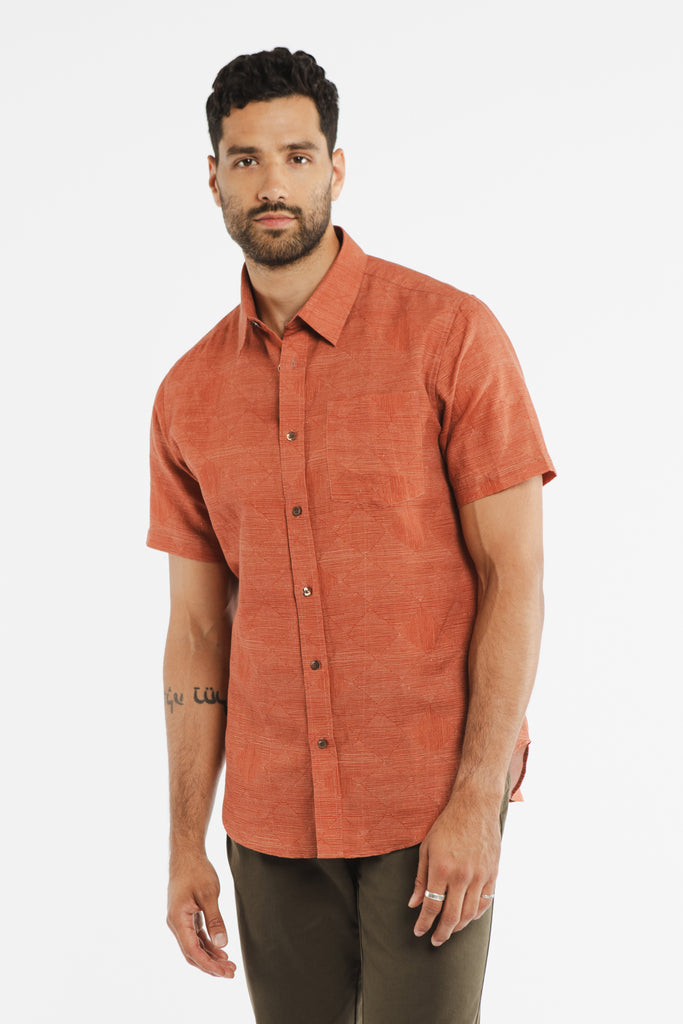 Harbor Slim Shirt / Rust Line