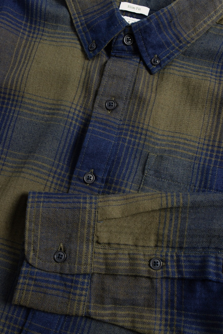 Sutton Slim Shirt / Pacific Ombre Plaid