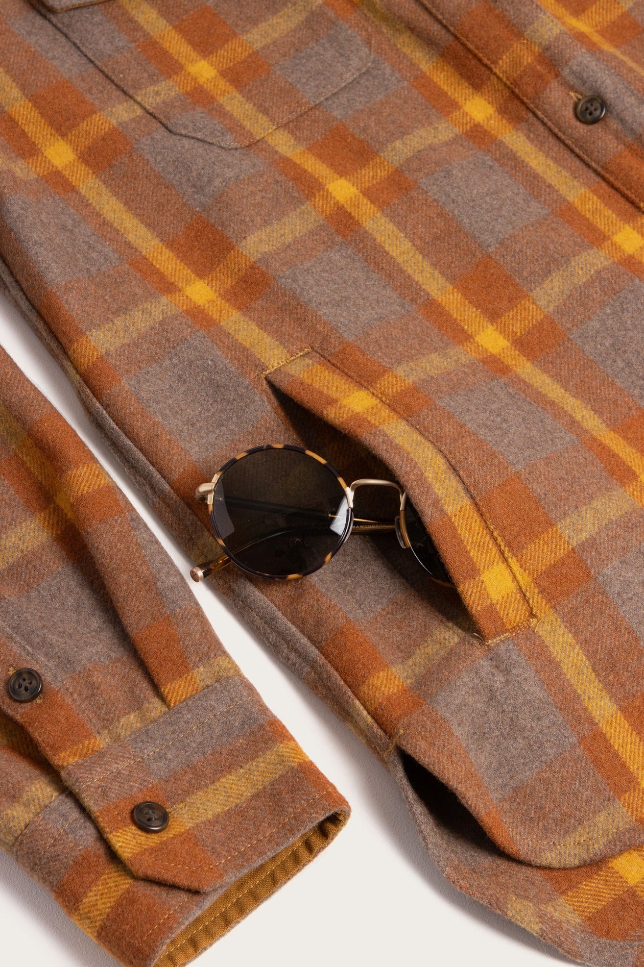 Harlow Shirt Jacket / Sunrise Plaid