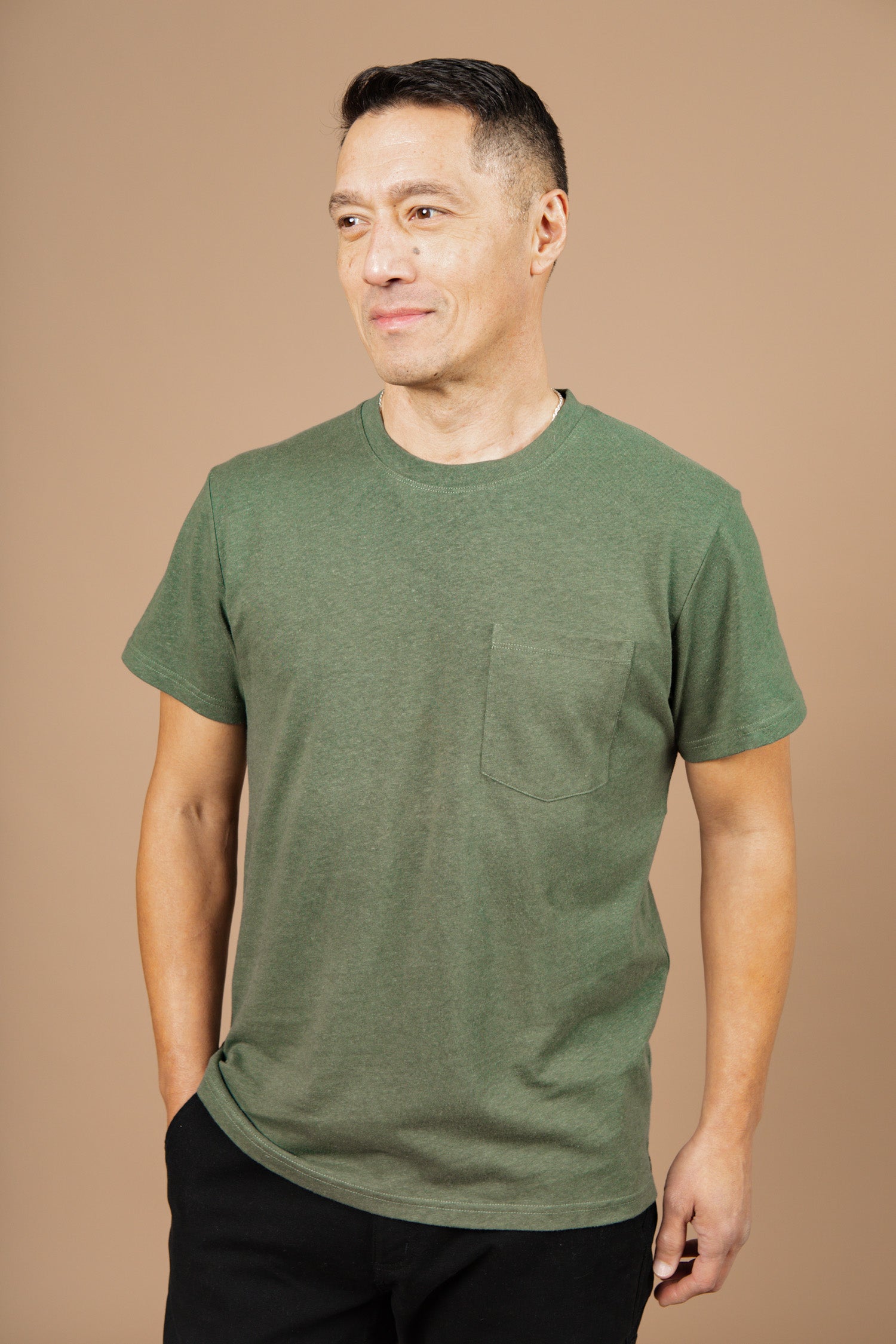 Organic Hemp Pocket Tee / Cypress