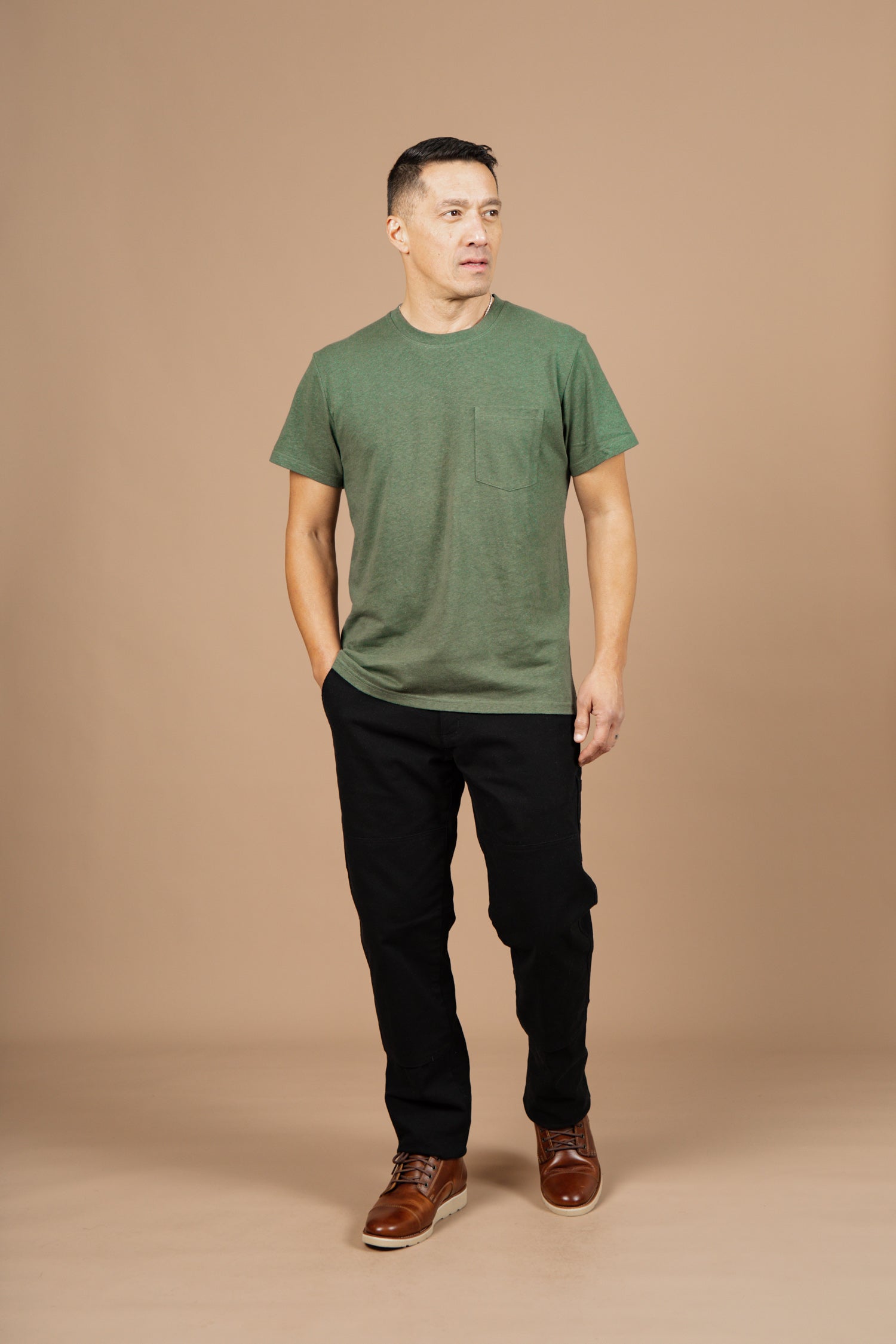 Organic Hemp Pocket Tee / Cypress