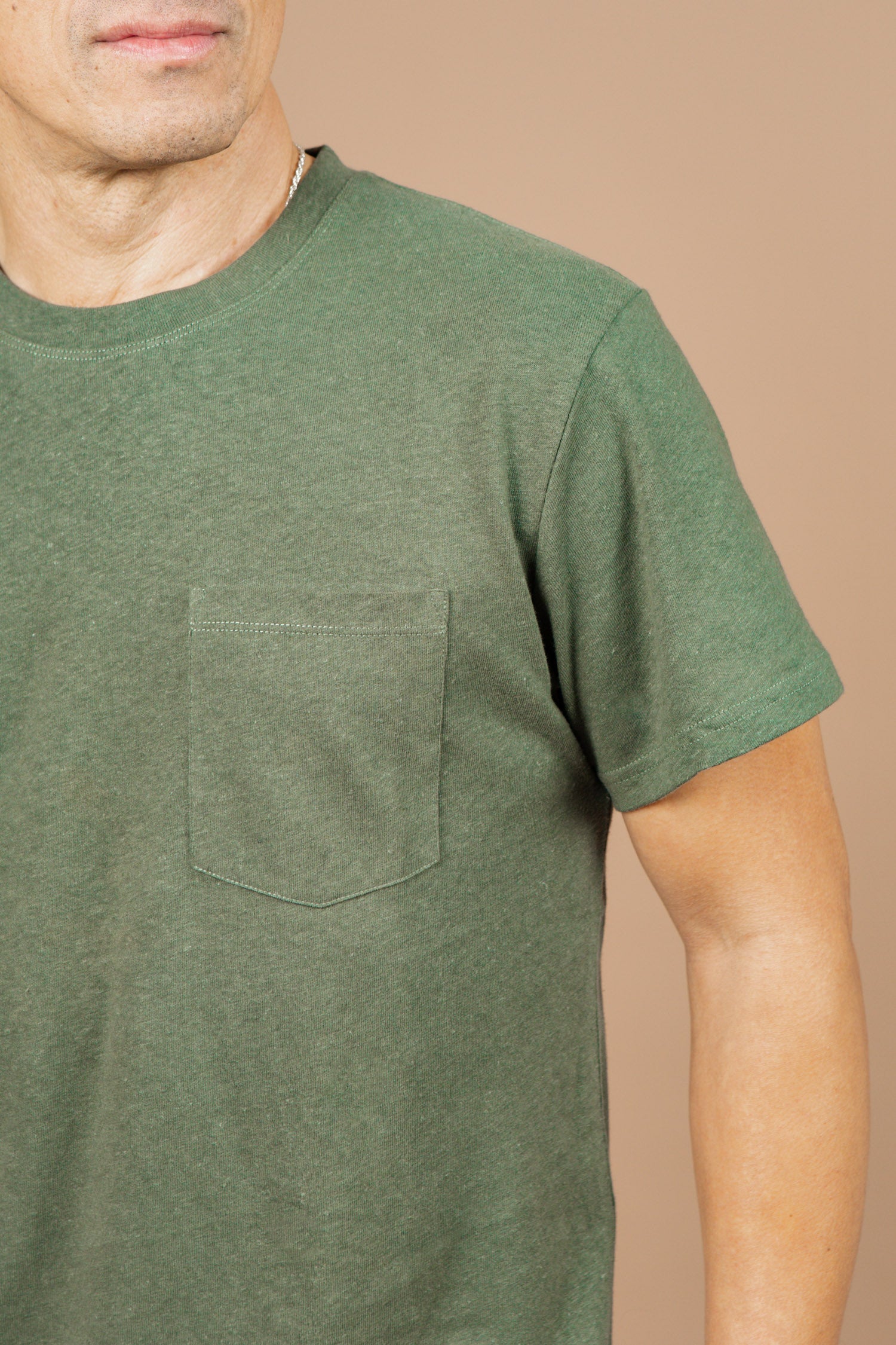 Organic Hemp Pocket Tee / Cypress