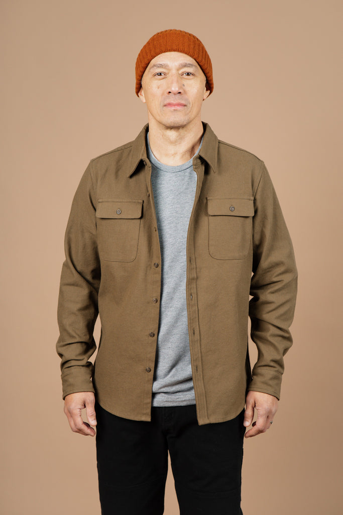 Bedford Shirt / Olive Twill