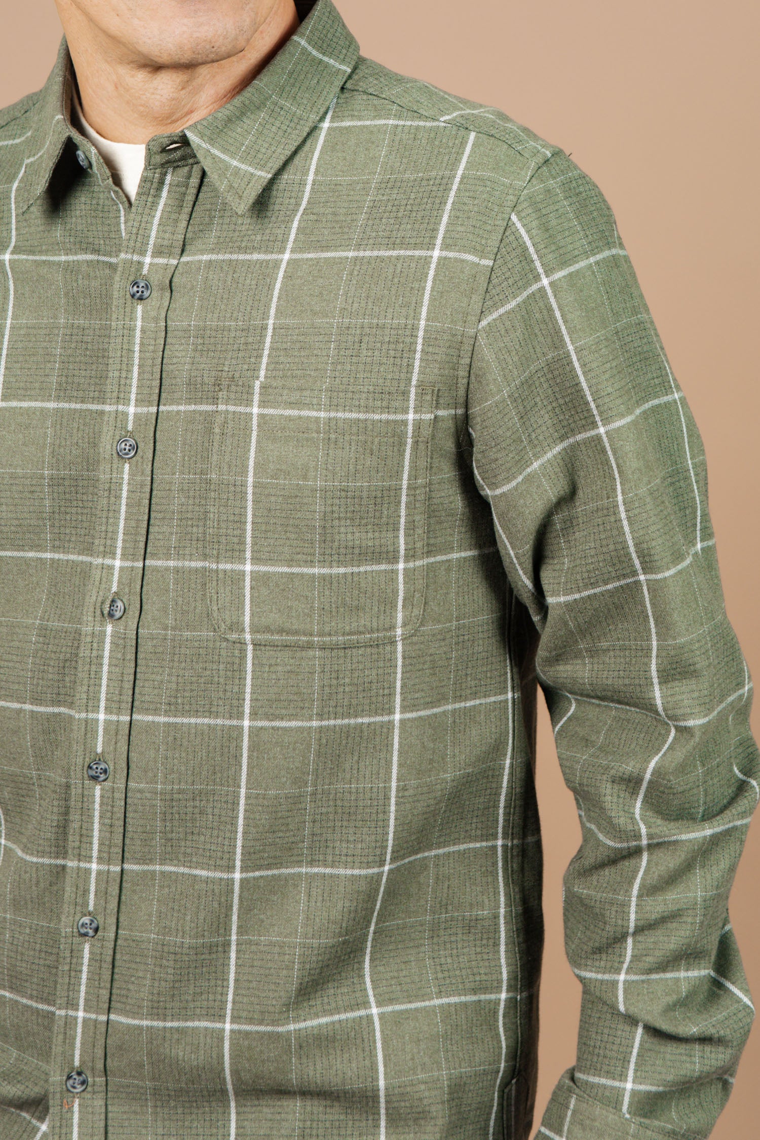 Larson Shirt / Rosemary Twill Windowpane