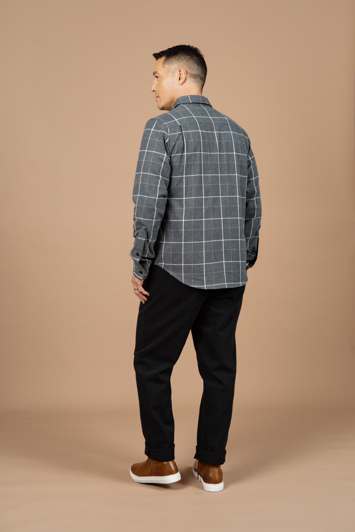 Larson Shirt / Shadow Twill Windowpane