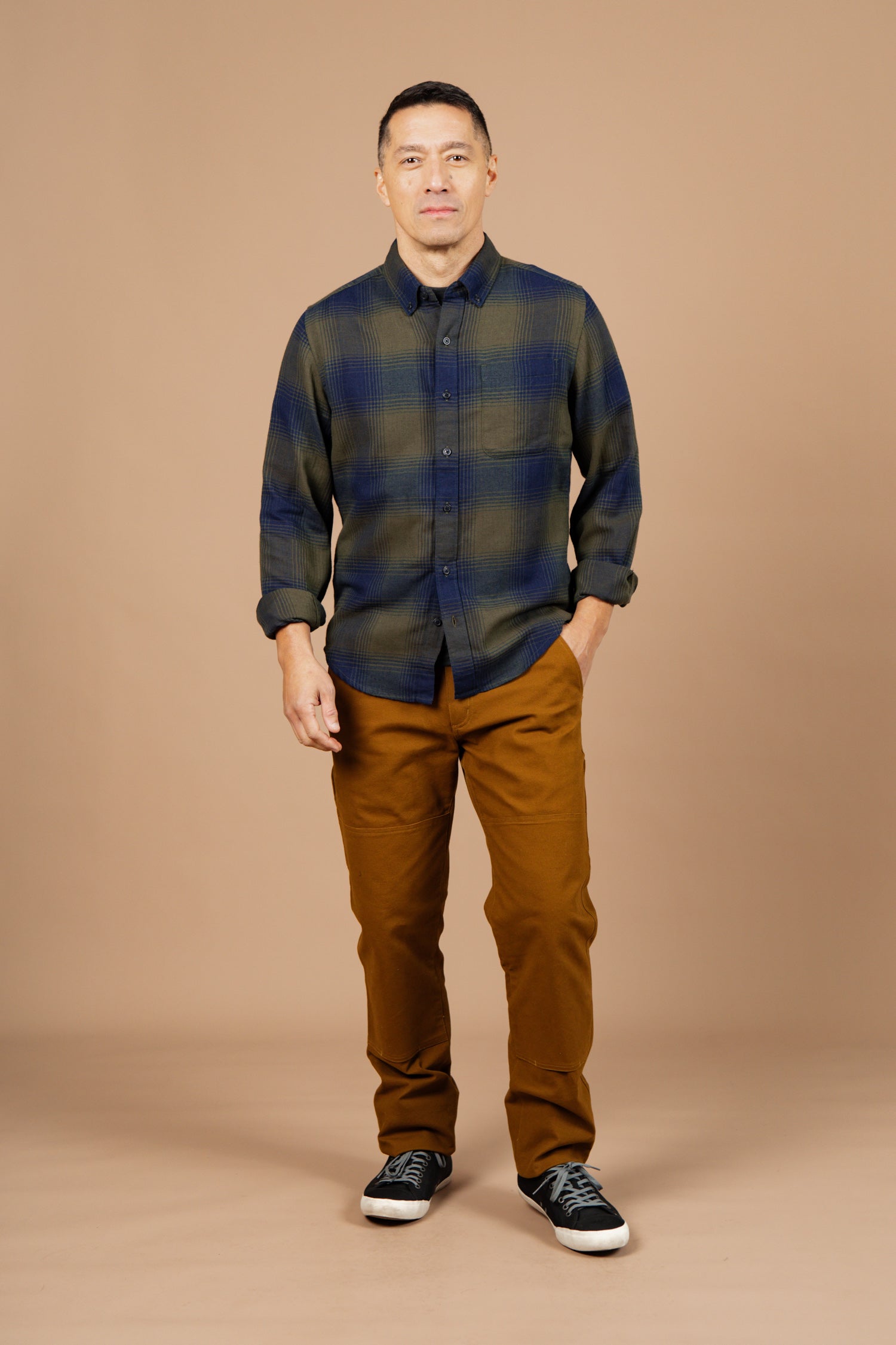 Sutton Slim Shirt / Pacific Ombre Plaid