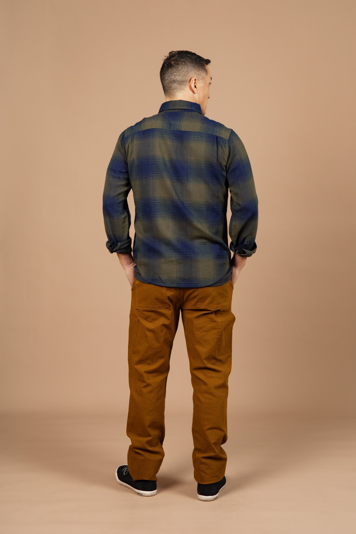 Sutton Slim Shirt / Pacific Ombre Plaid