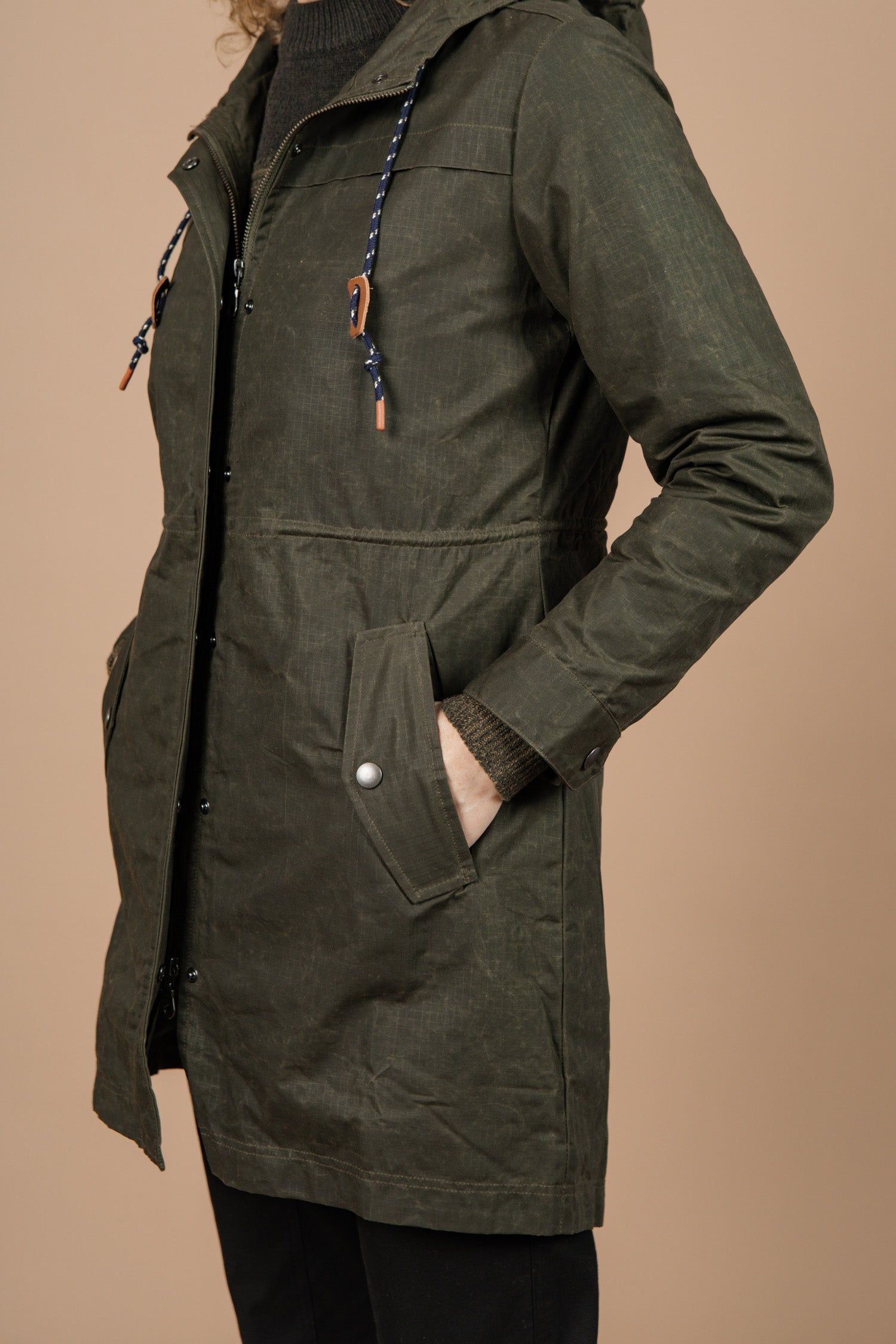 Briar Parka / Olive Waxed Ripstop