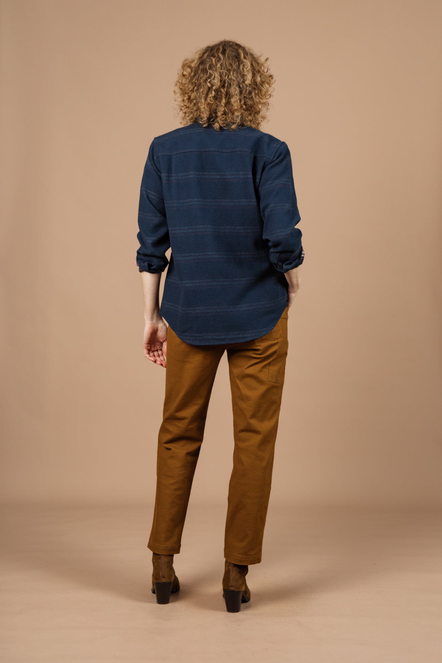 Lenon Shirt / Navy Blanket Stripe