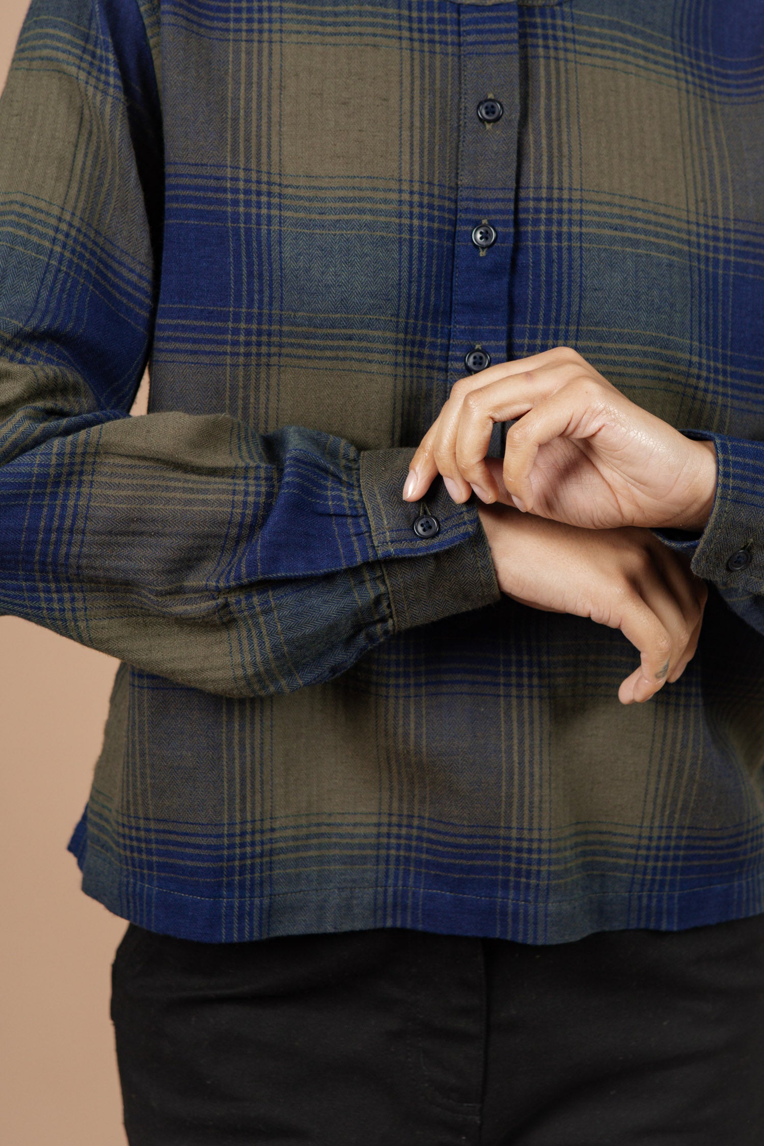 Yarra Pullover / Pacific Ombre Plaid