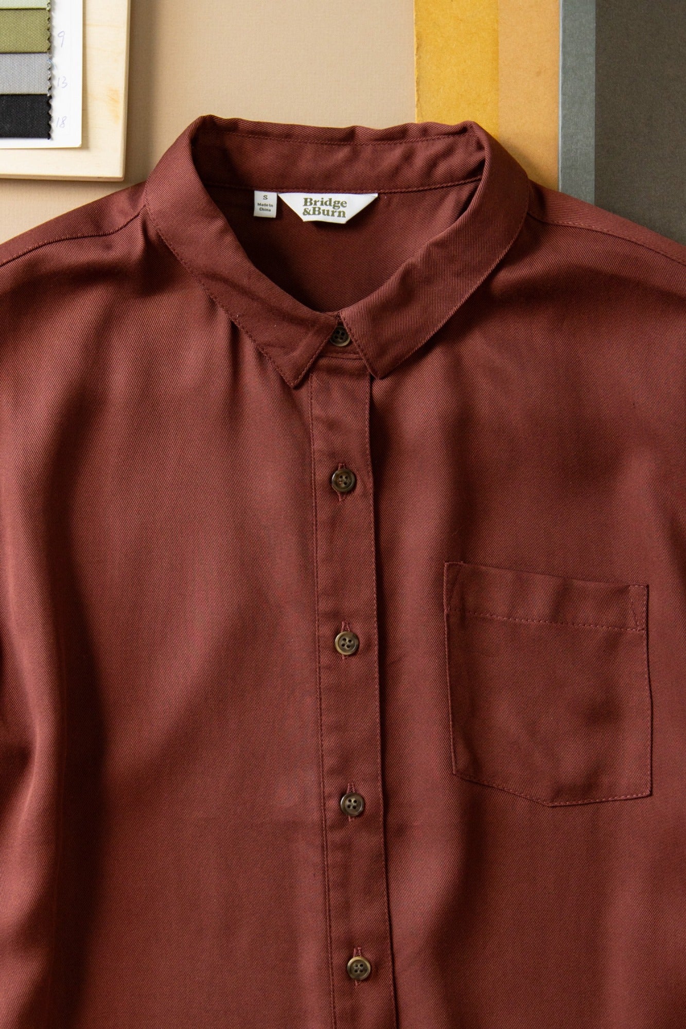 Bea Shirt / Burgundy