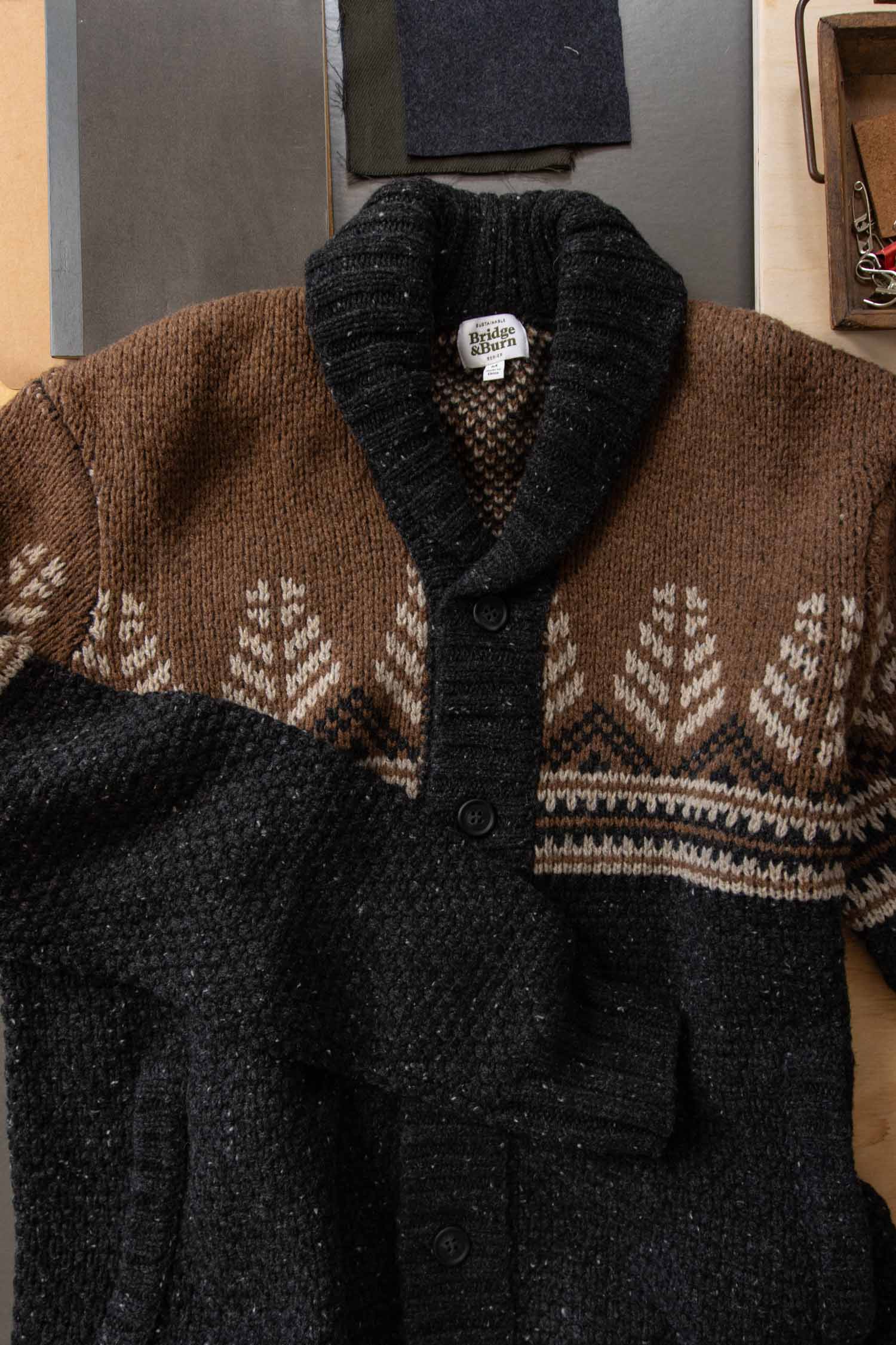 Aaron Sweater / Charcoal Multi