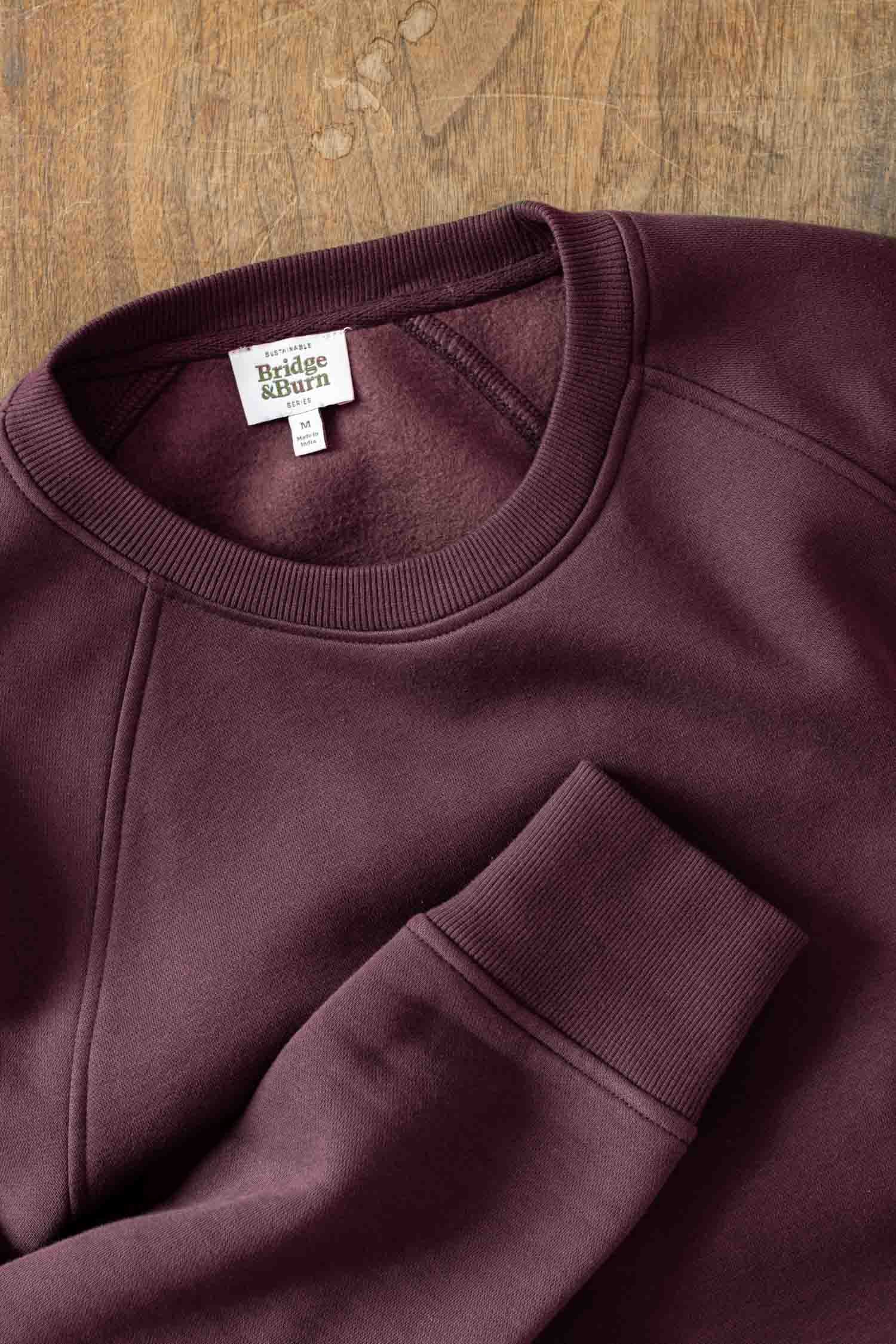 Lincoln Crew Sweatshirt / Burgundy