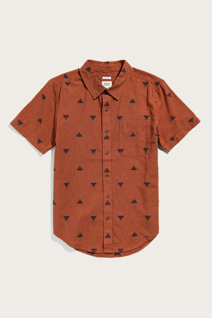 Malcolm Shirt / Rust Fil-Coupé Pyramids