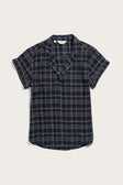 Innes Shirt / Dusk Herringbone Plaid