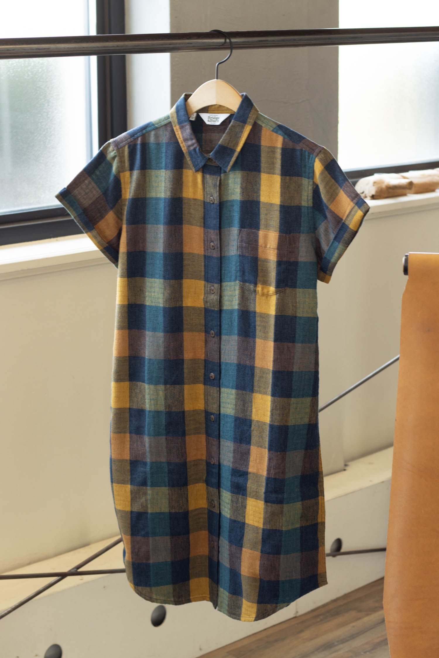 Loren Shirt Dress / Moonbow Plaid