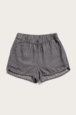 Luca Track Short / Denim Herringbone Stripe