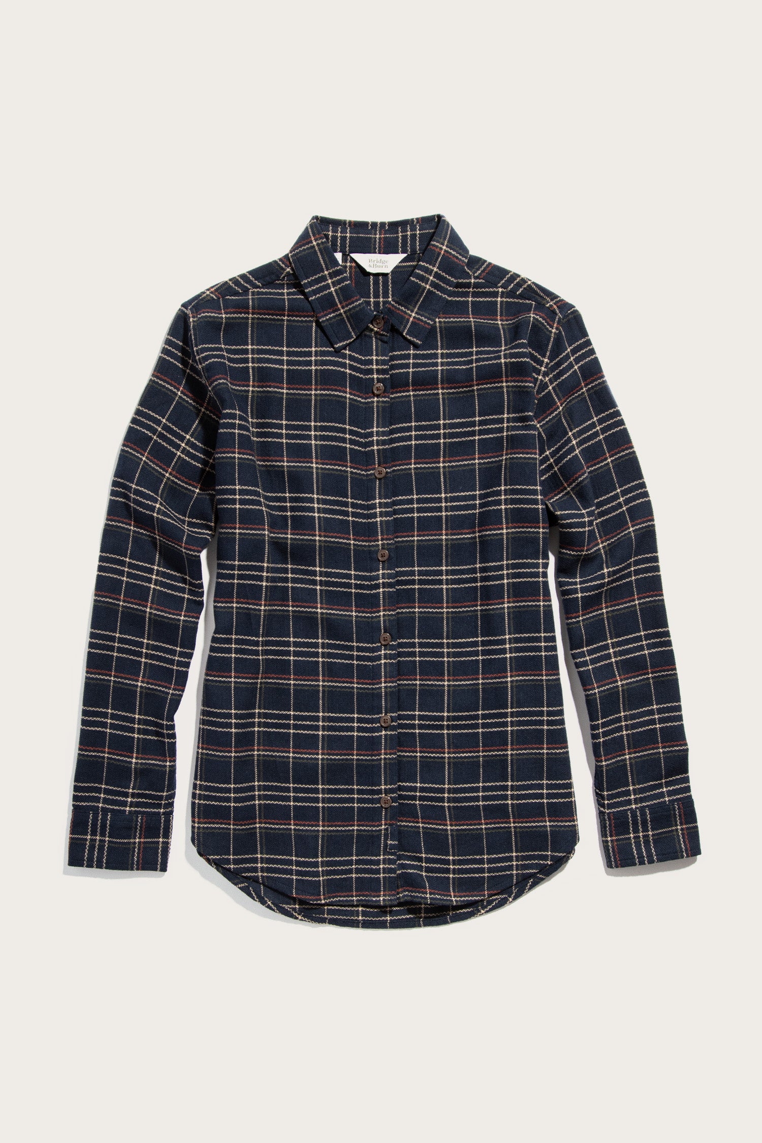 Olivia Slim Shirt / Dusk Herringbone Plaid