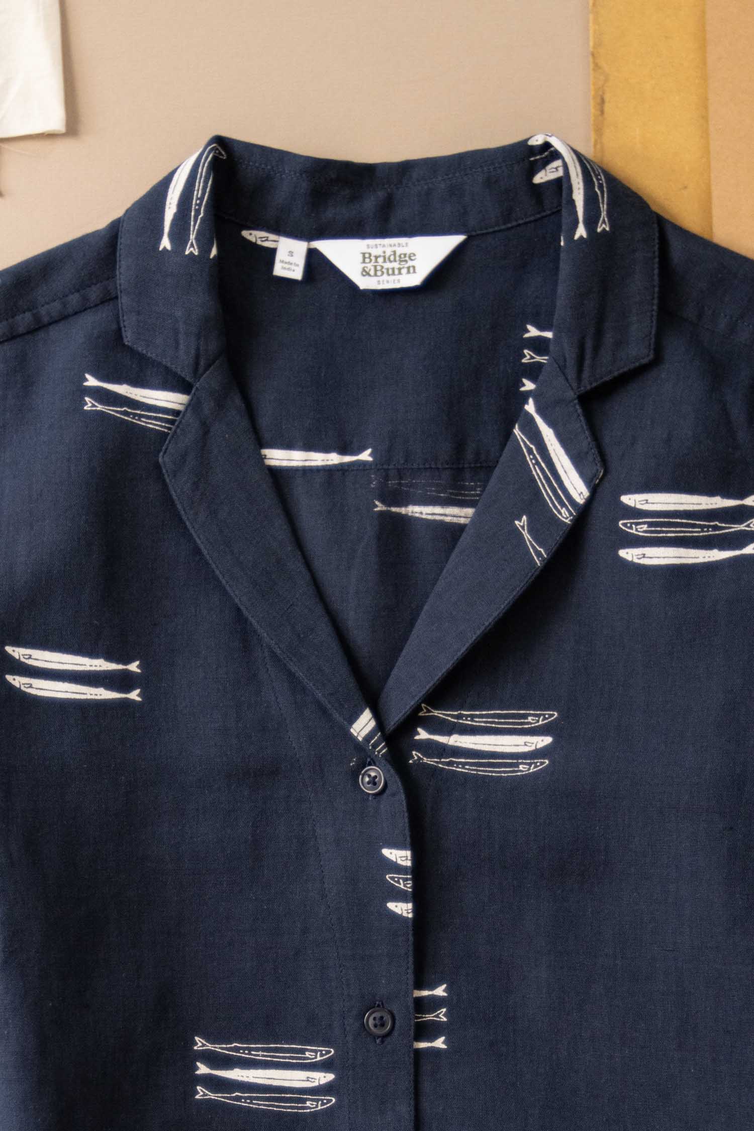 Wren Shirt / Navy Pacific Herring