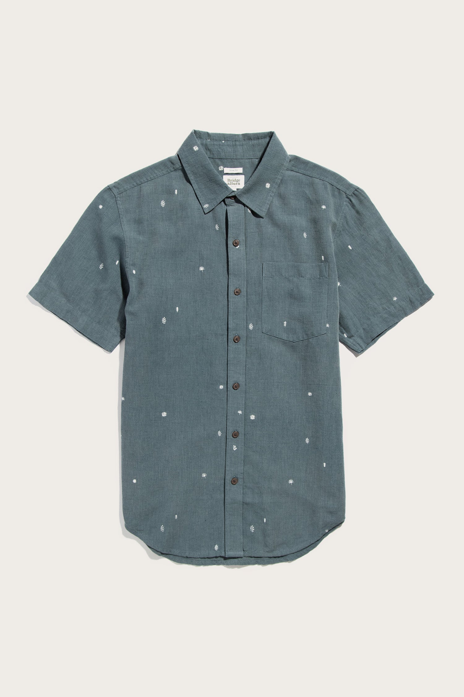 Harbor Slim Shirt / Slate Mini Flora