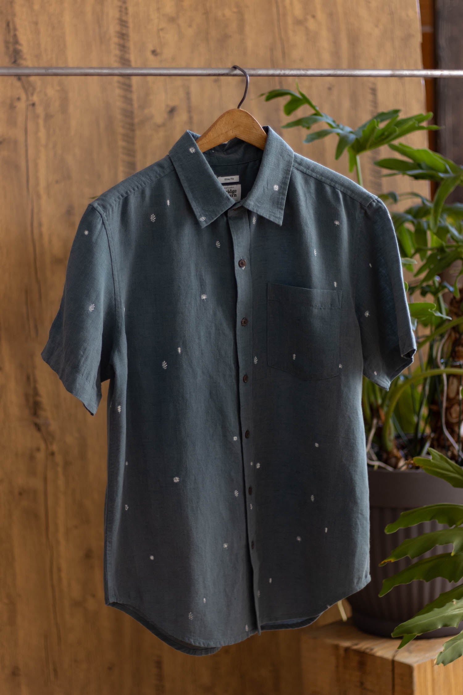 Harbor Slim Shirt / Slate Mini Flora