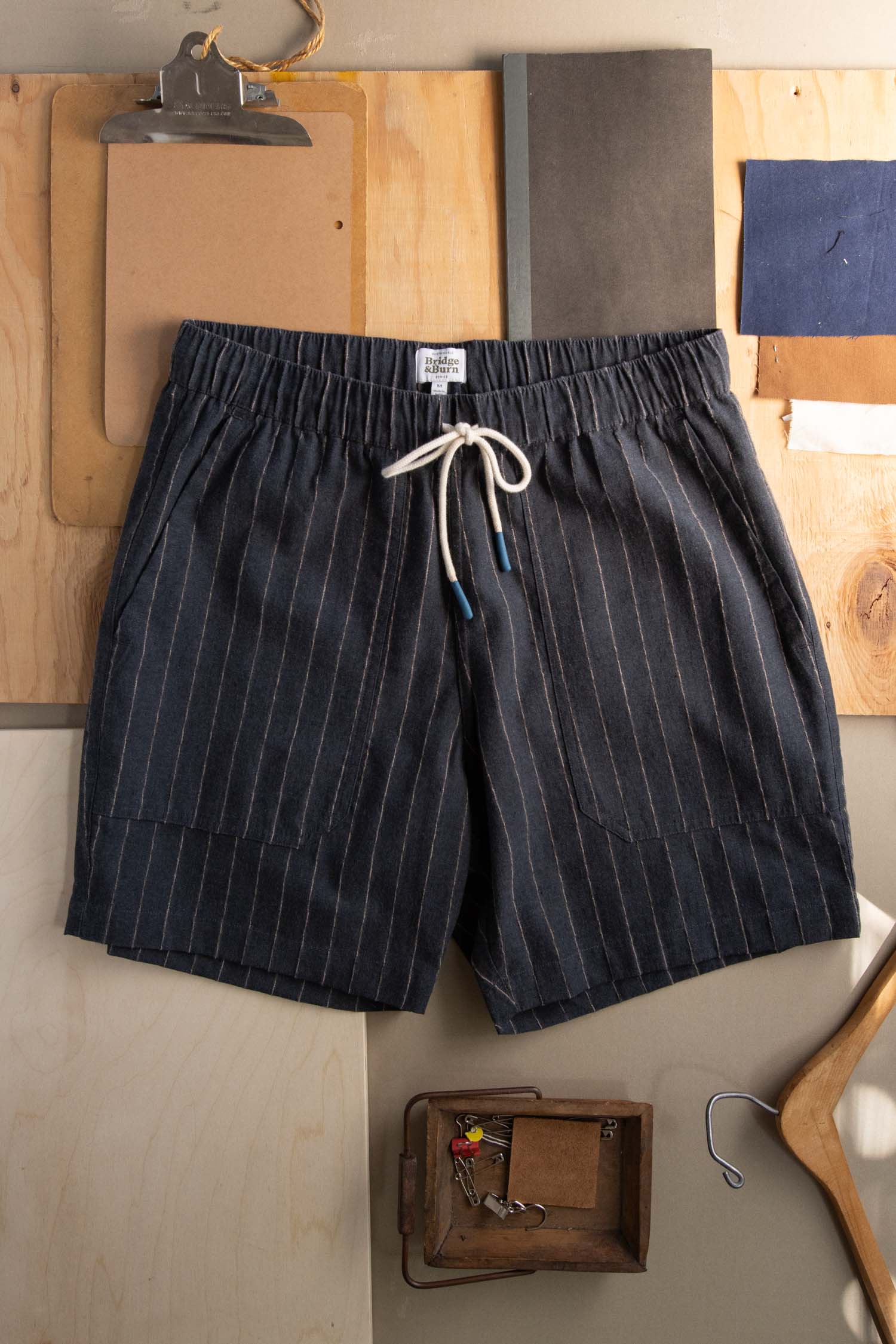 Noah Short / Charcoal Stripe