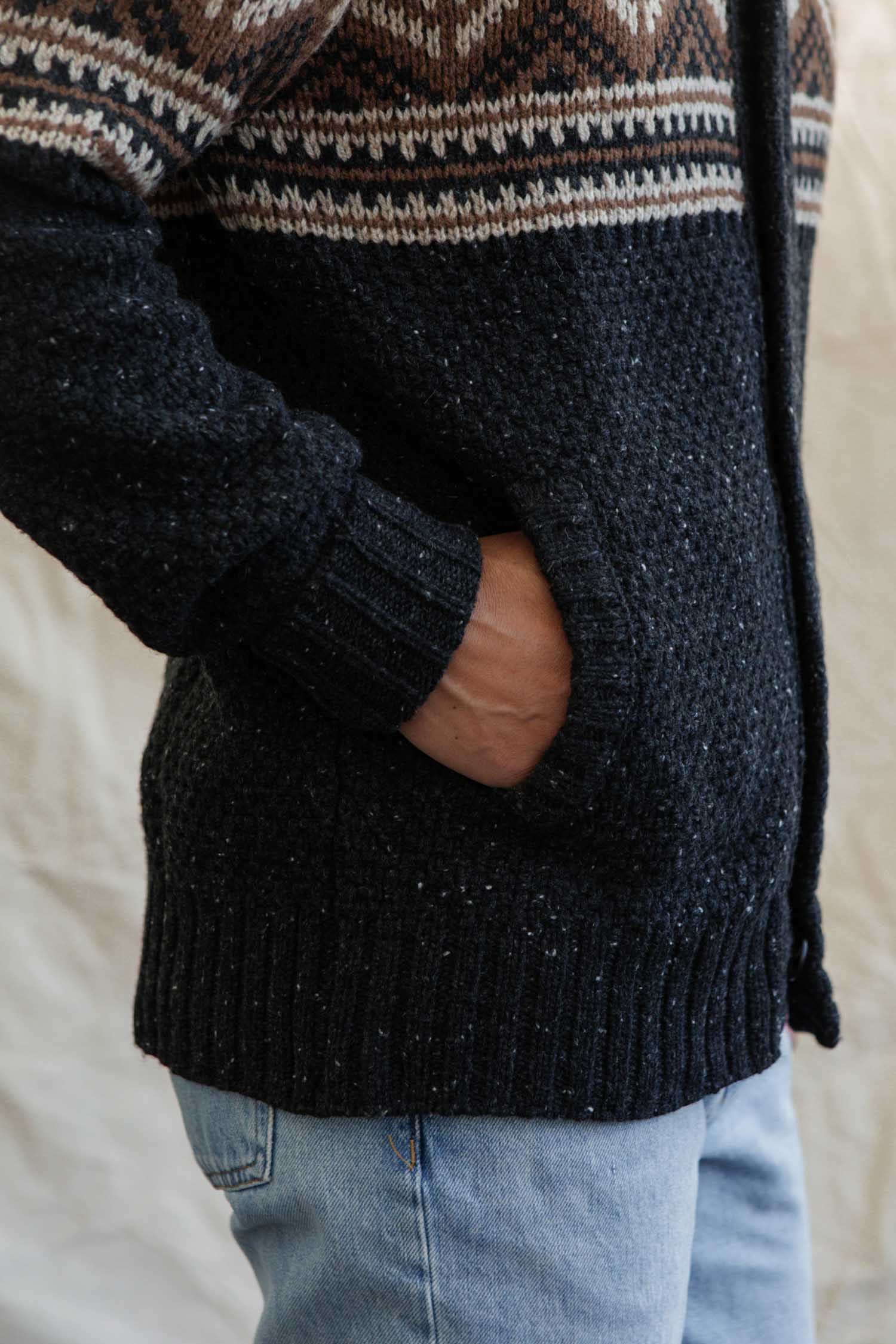 Aaron Sweater / Charcoal Multi