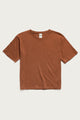 Organic Hemp Boxy Tee / Burnt Umber