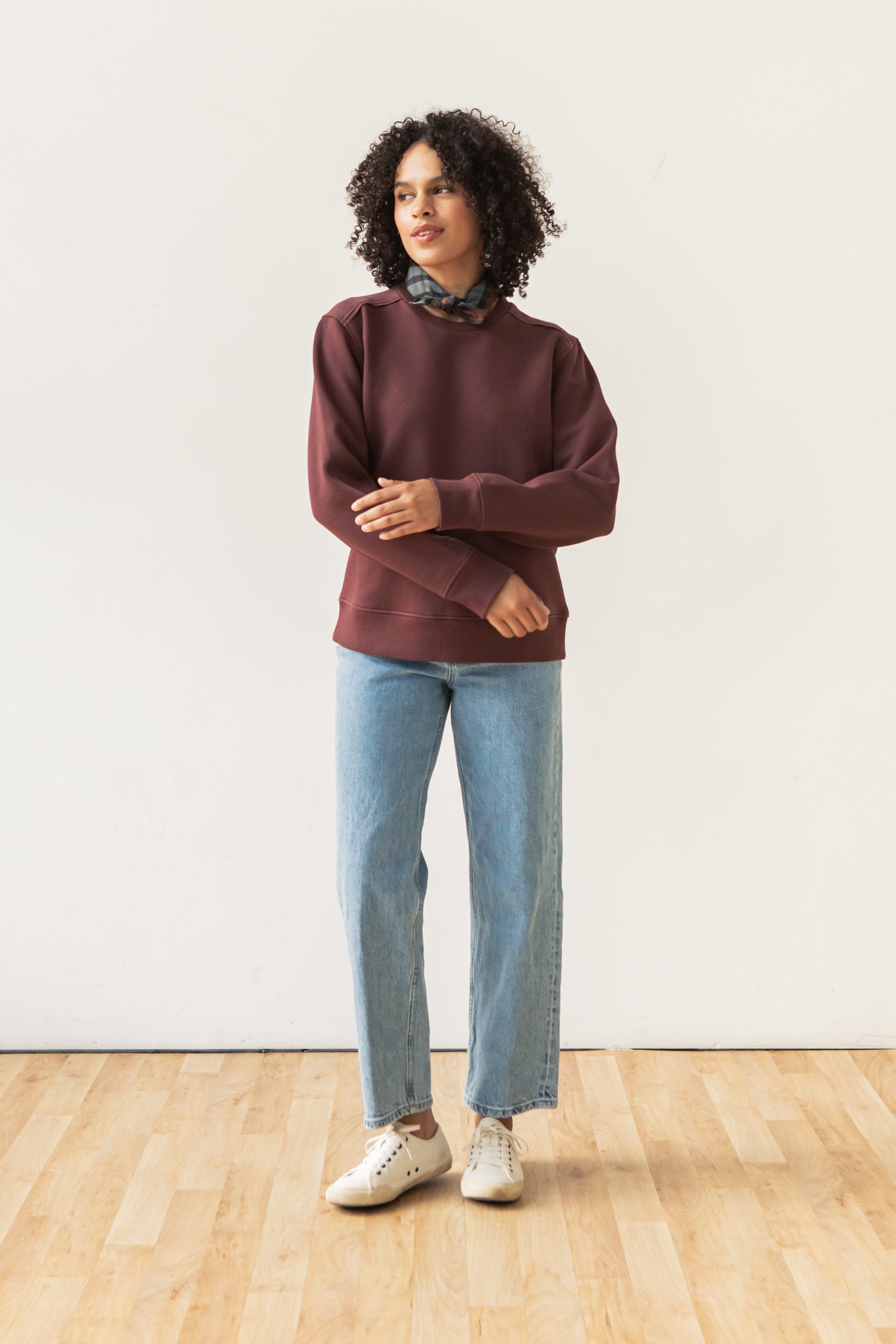 Bailey Crew Sweatshirt / Burgundy