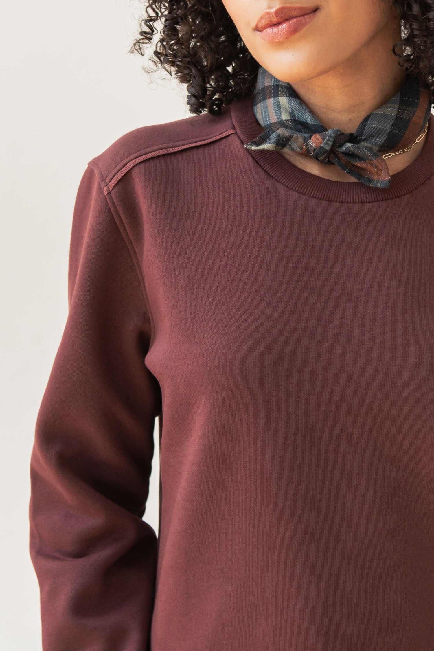 Bailey Crew Sweatshirt / Burgundy