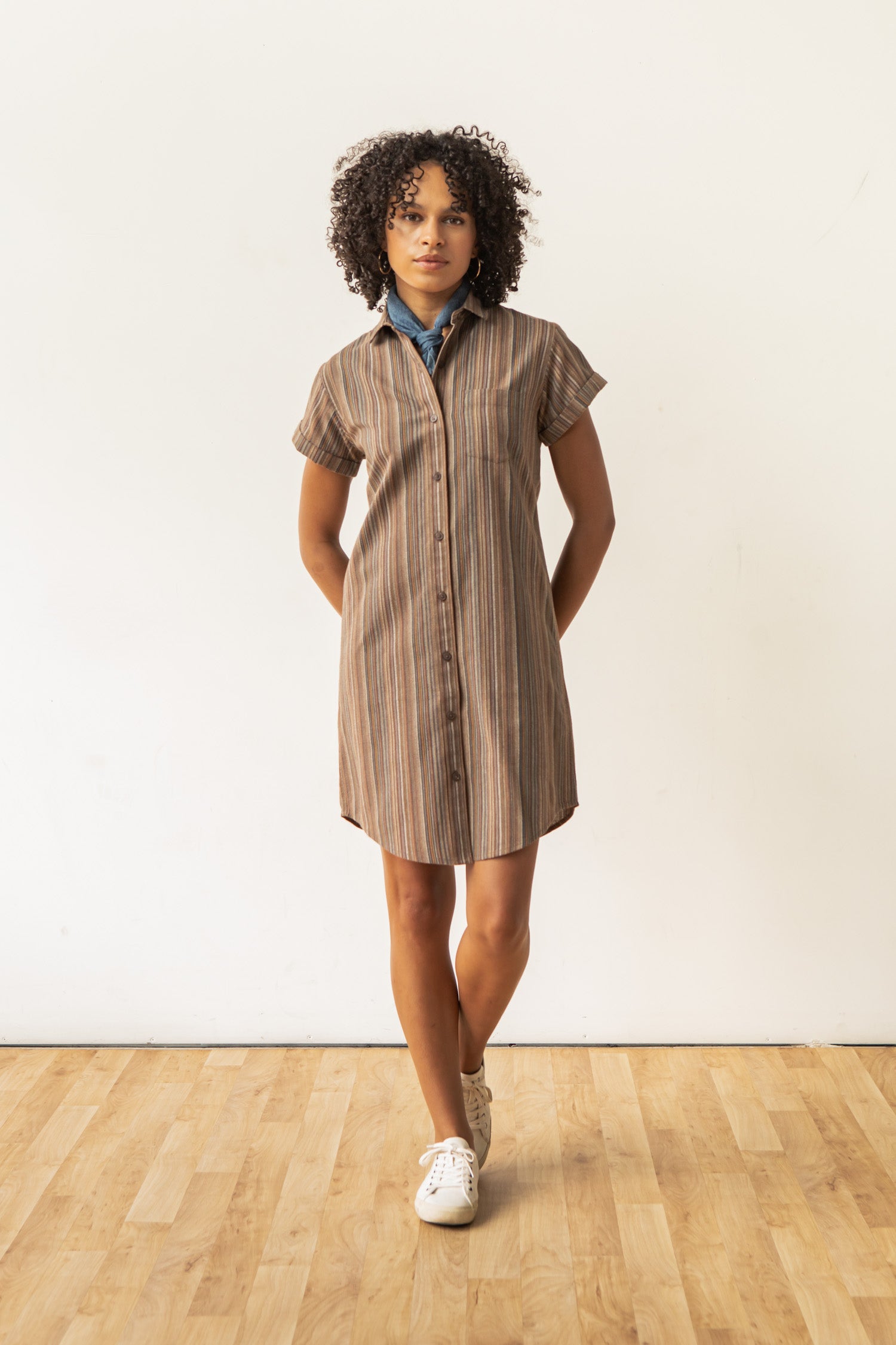 Loren Shirt Dress / Multistripe