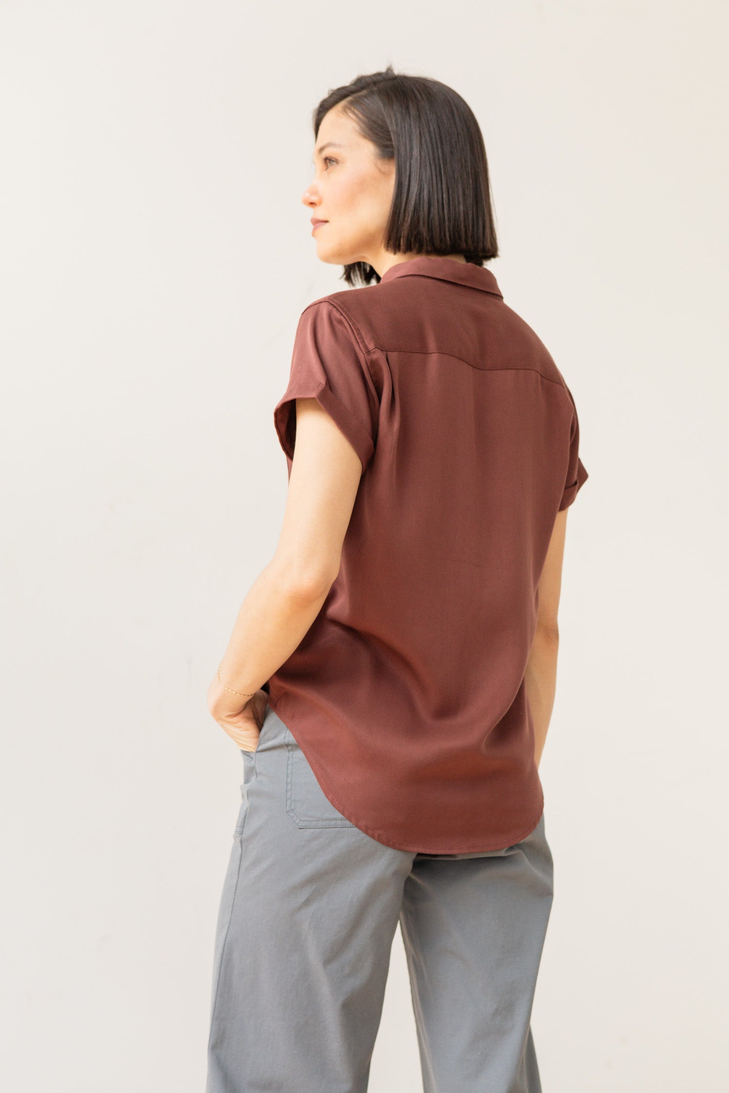 Bea Shirt / Burgundy