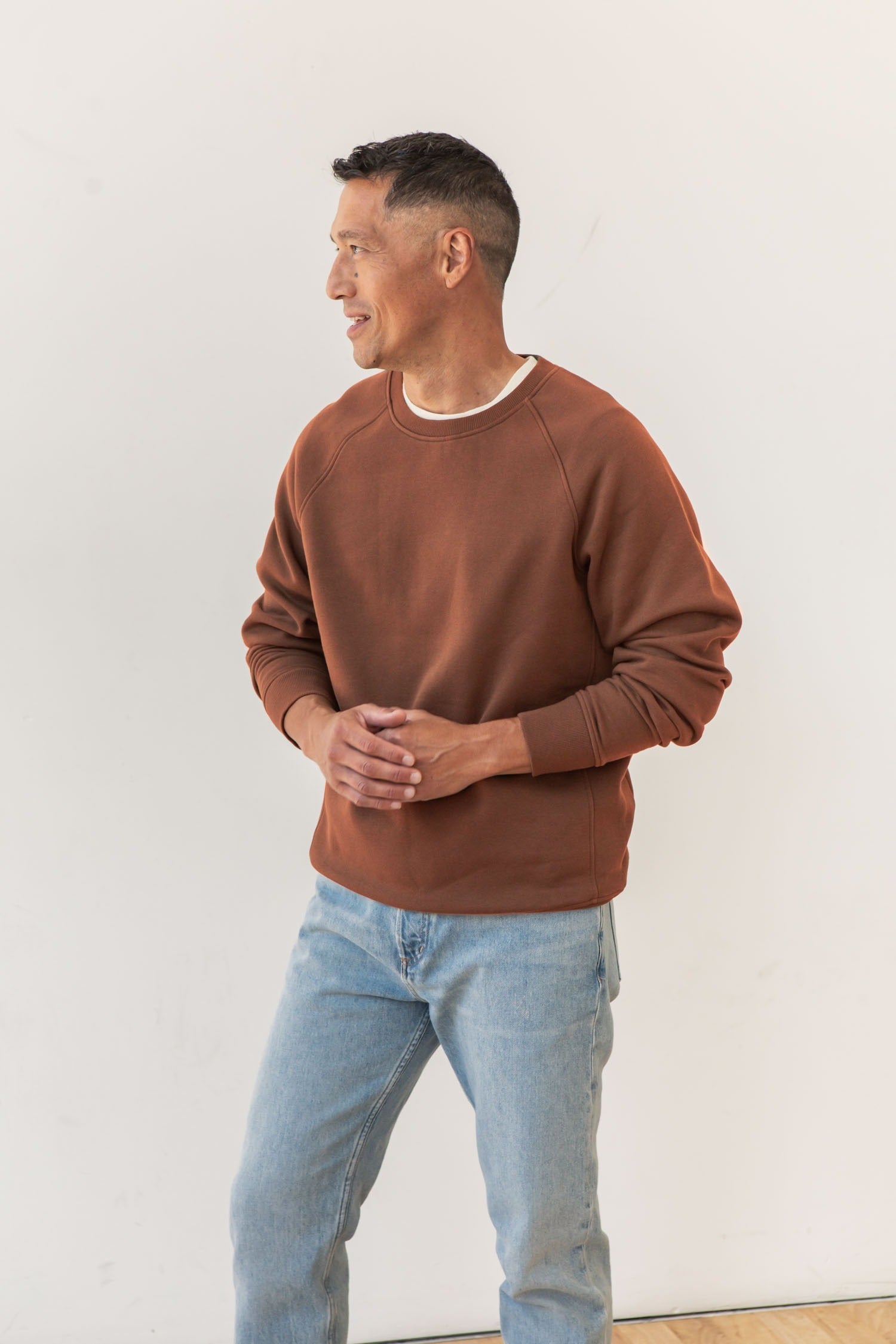 Lincoln Crew Sweatshirt / Burnt Umber