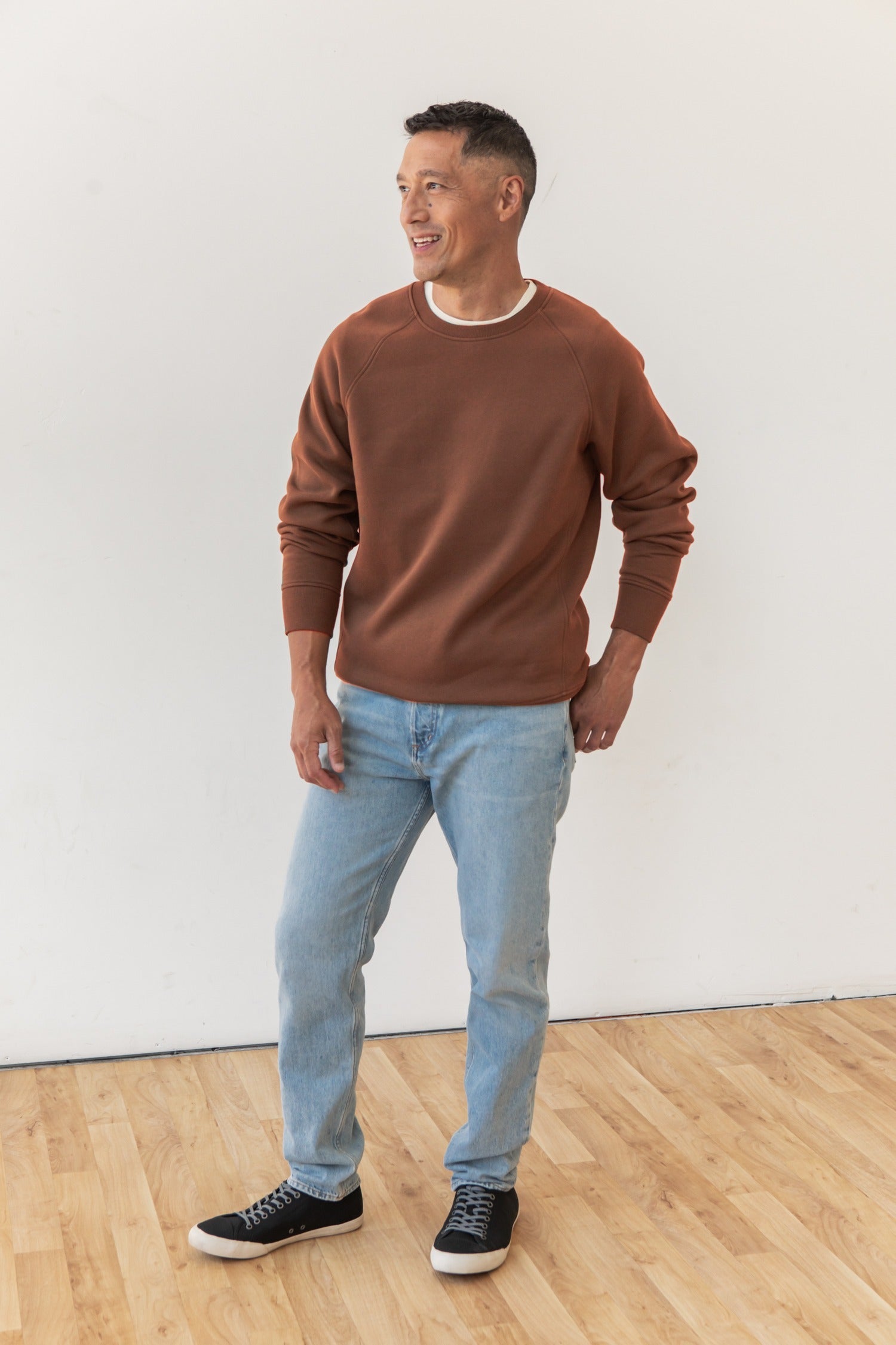 Lincoln Crew Sweatshirt / Burnt Umber