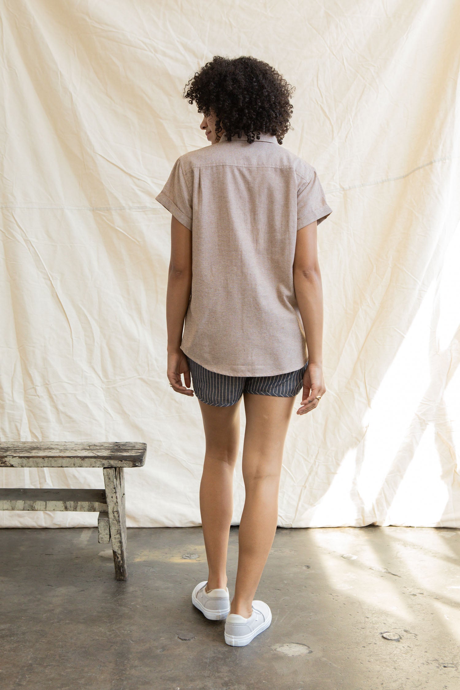 Bea Shirt / Rust Chambray