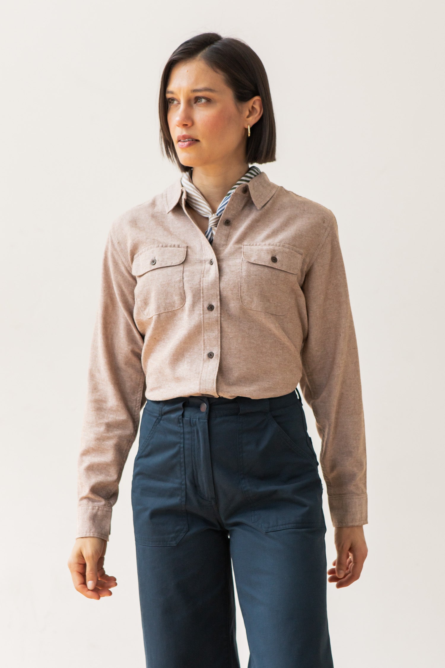 Lenon Shirt / Rust Chambray