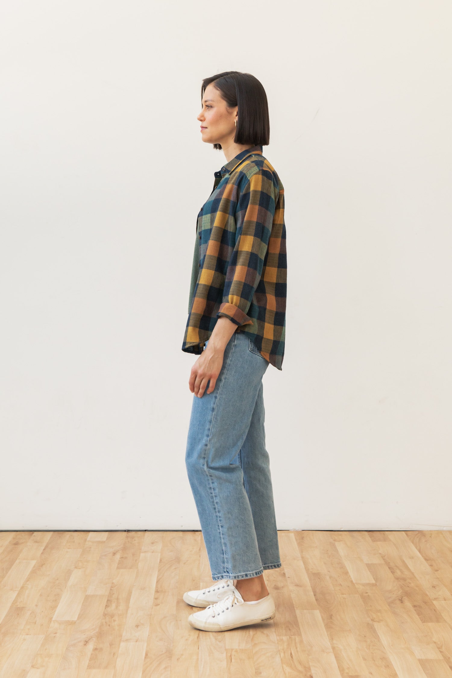 Olivia Slim Shirt / Moonbow Plaid