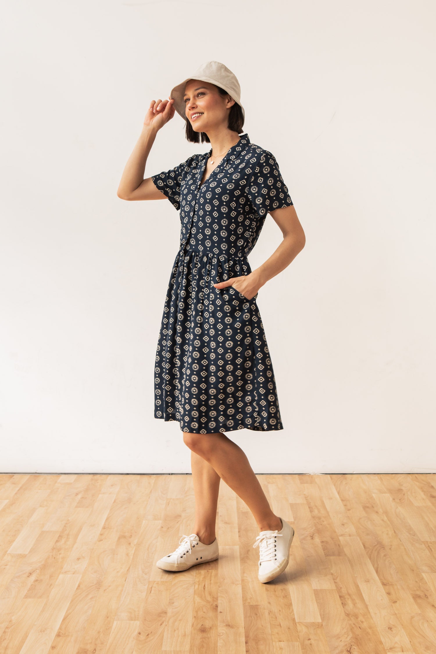 Ruby Shirt Dress / Midnight Sundance