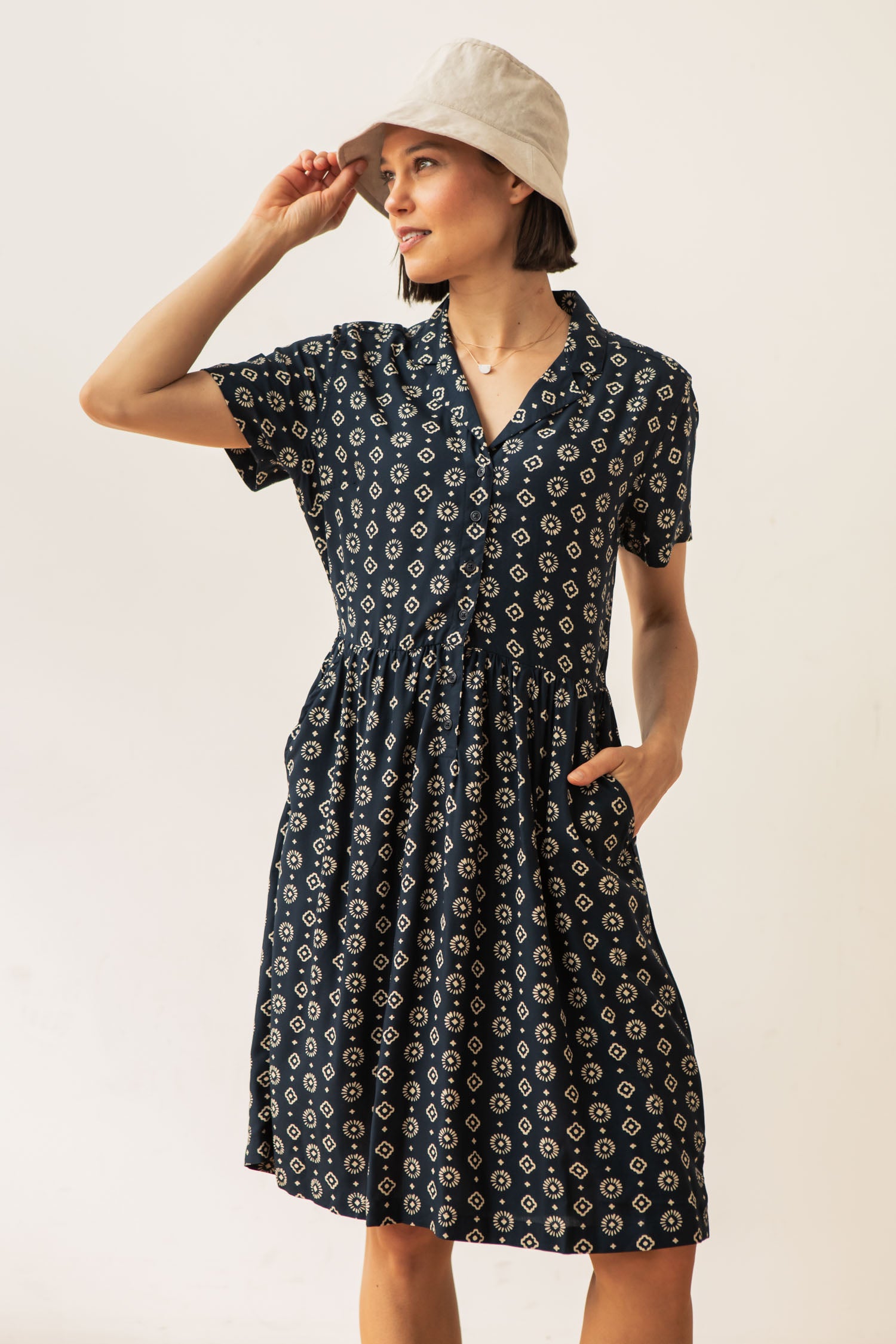 Ruby Shirt Dress / Midnight Sundance