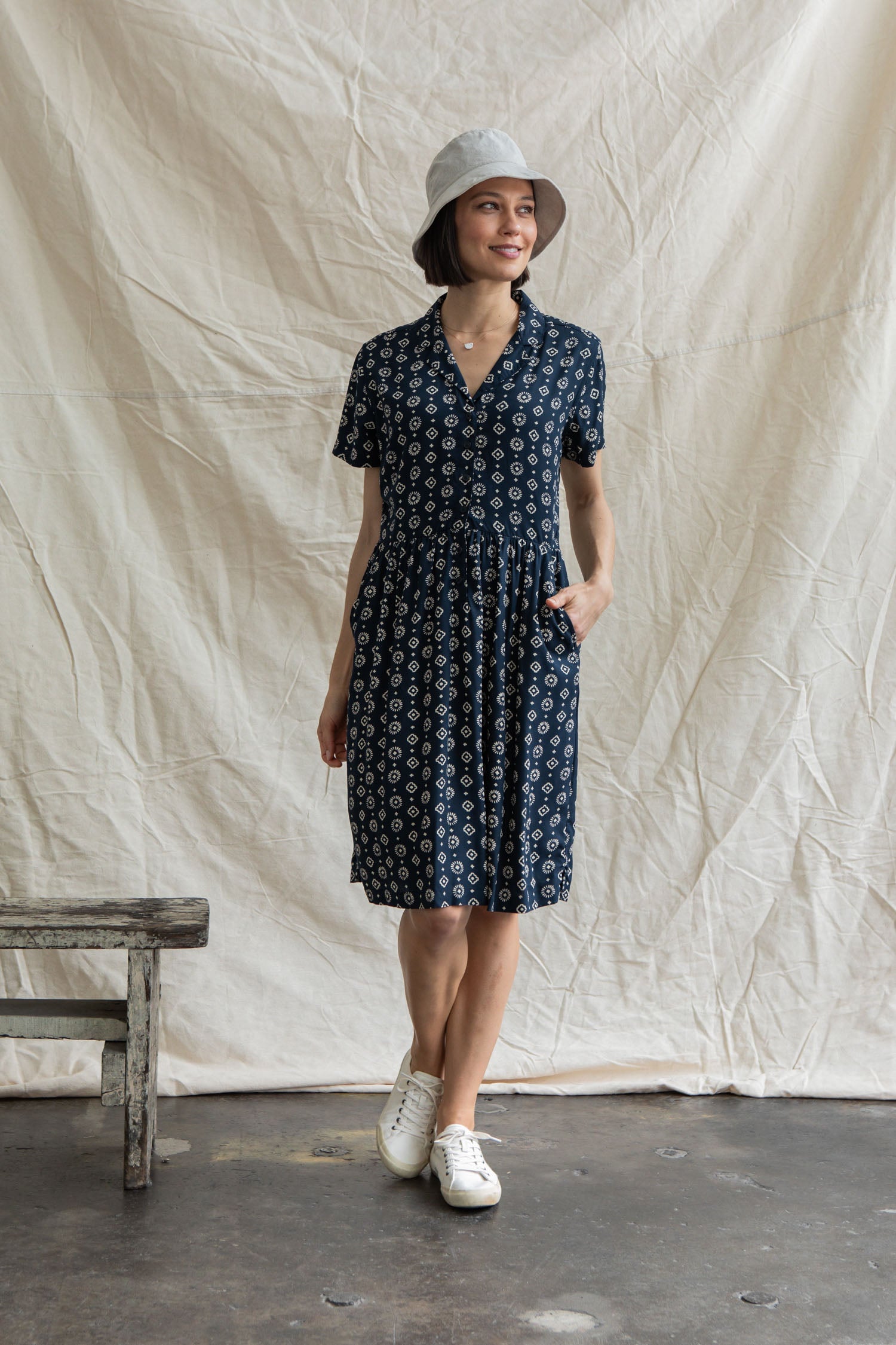 Ruby Shirt Dress / Midnight Sundance