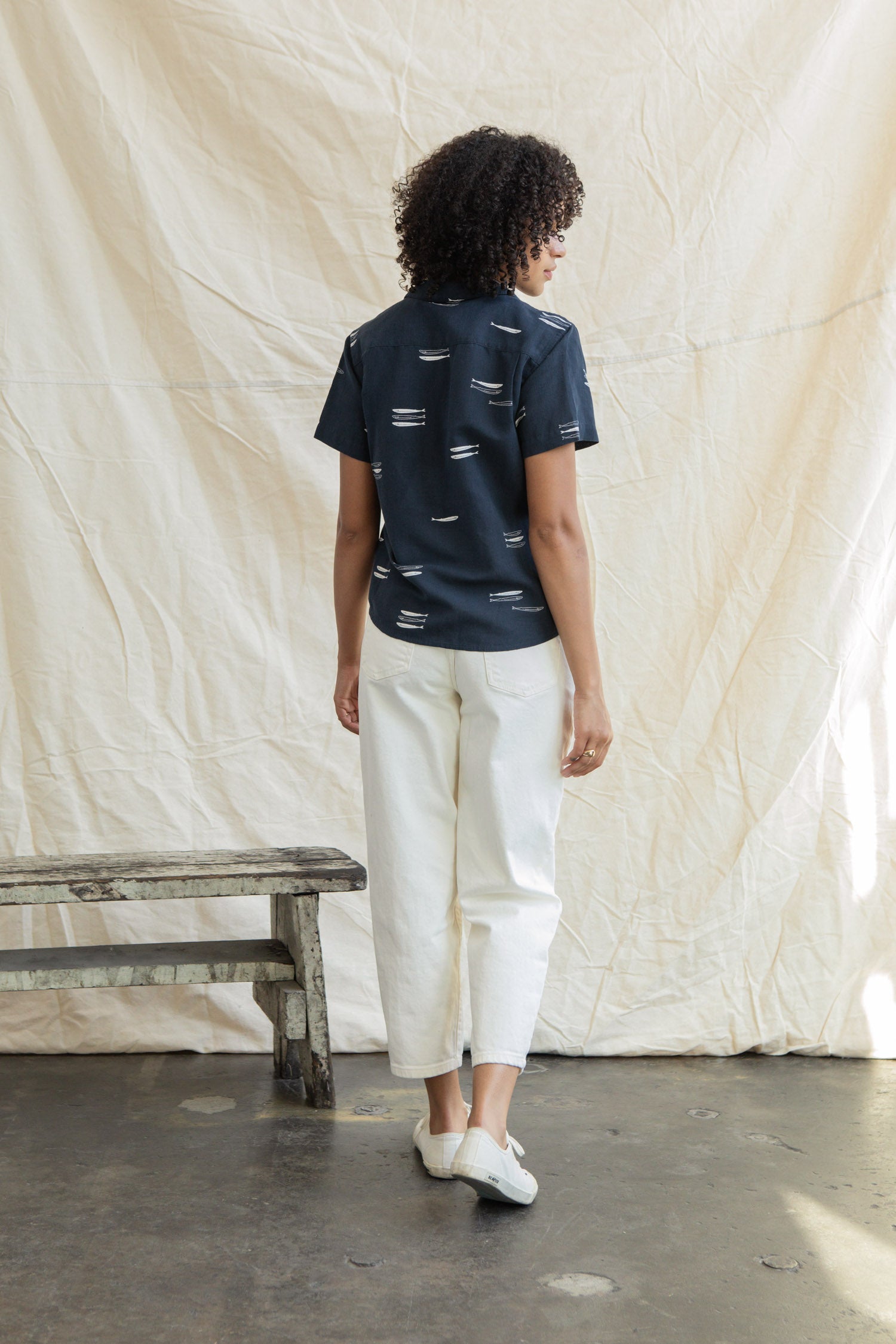 Wren Shirt / Navy Pacific Herring