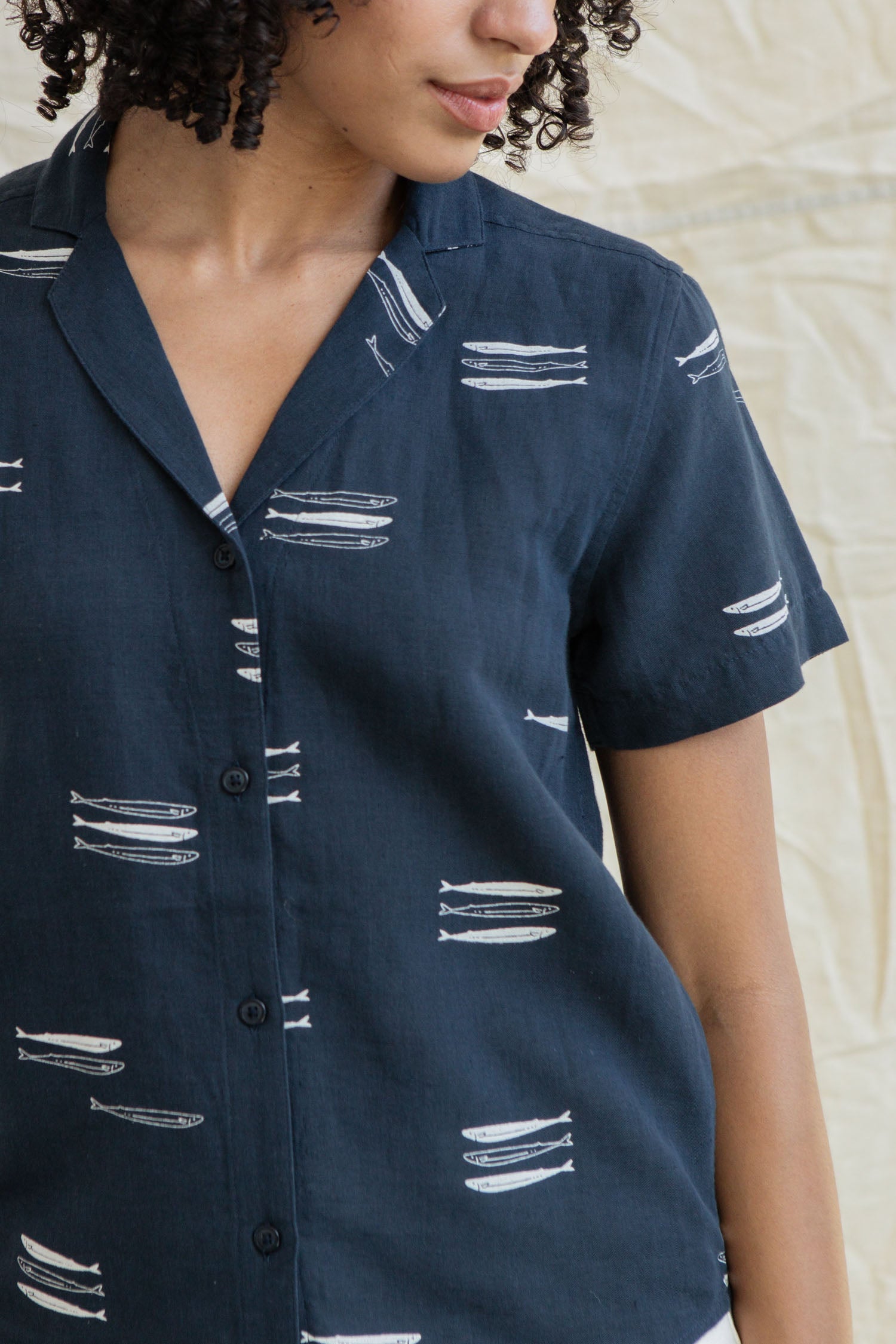 Wren Shirt / Navy Pacific Herring