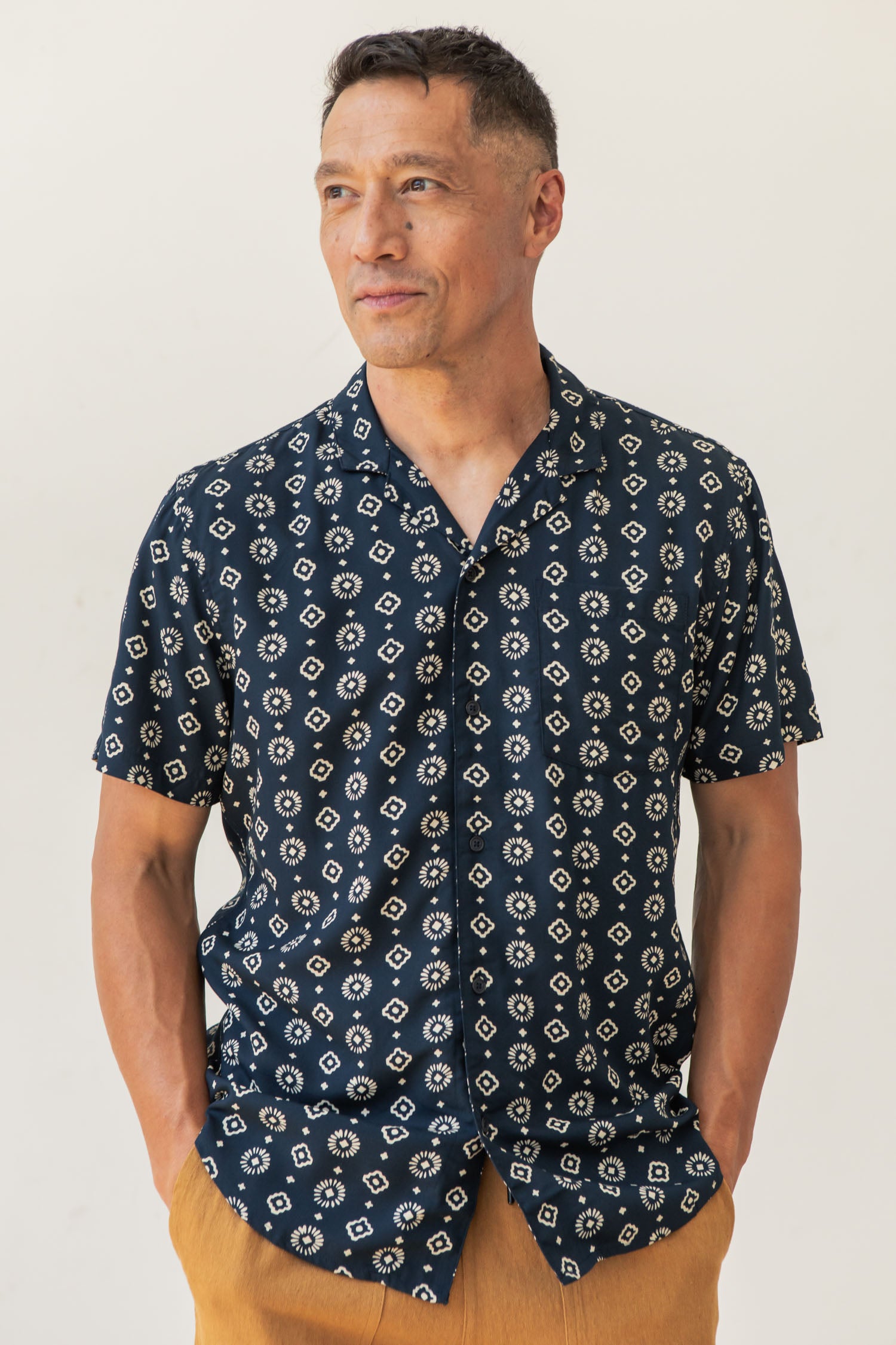 Collins Slim Shirt / Midnight Sundance