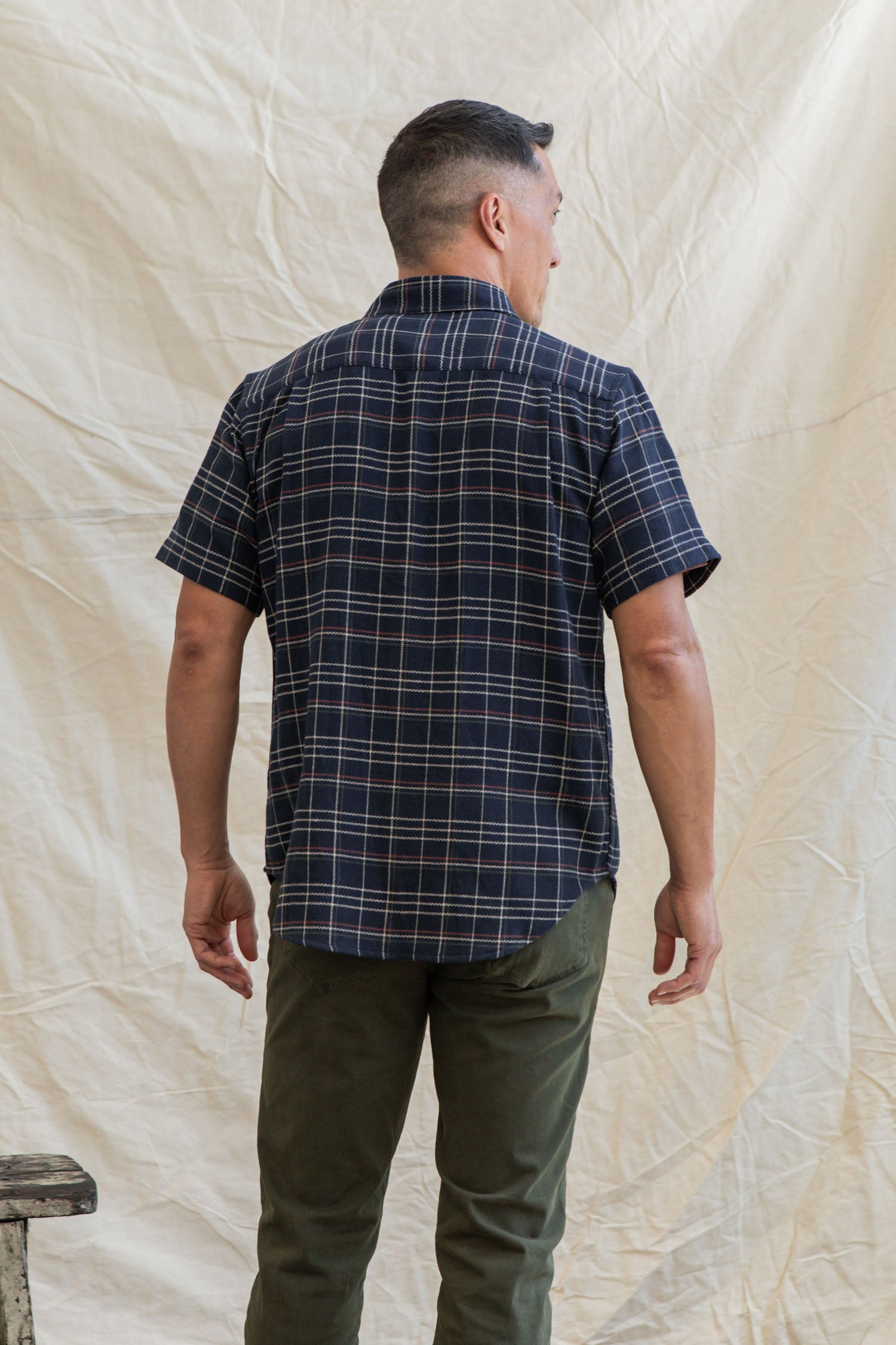 Jordan Slim Shirt / Dusk Herringbone Plaid