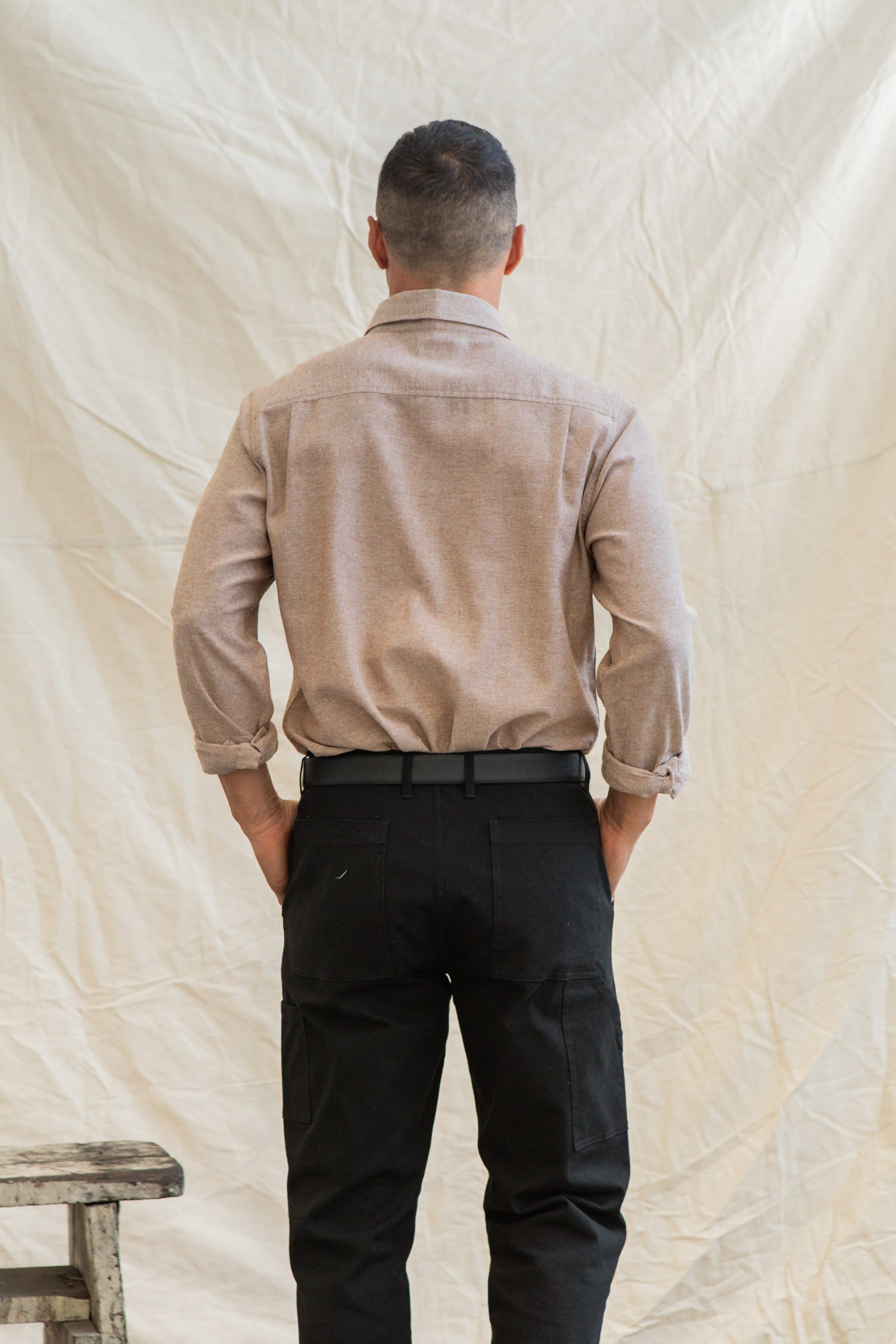 Larson Shirt / Rust Chambray