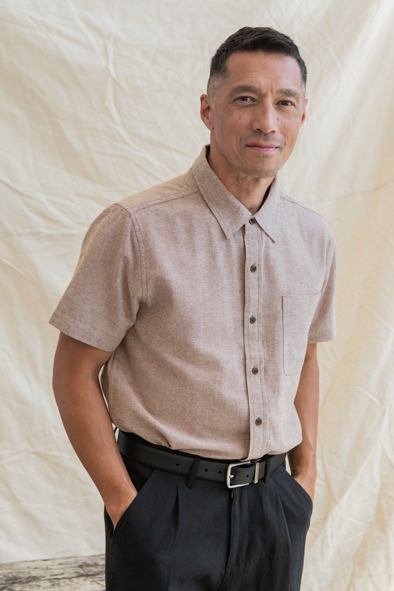 Malcolm Shirt / Rust Chambray