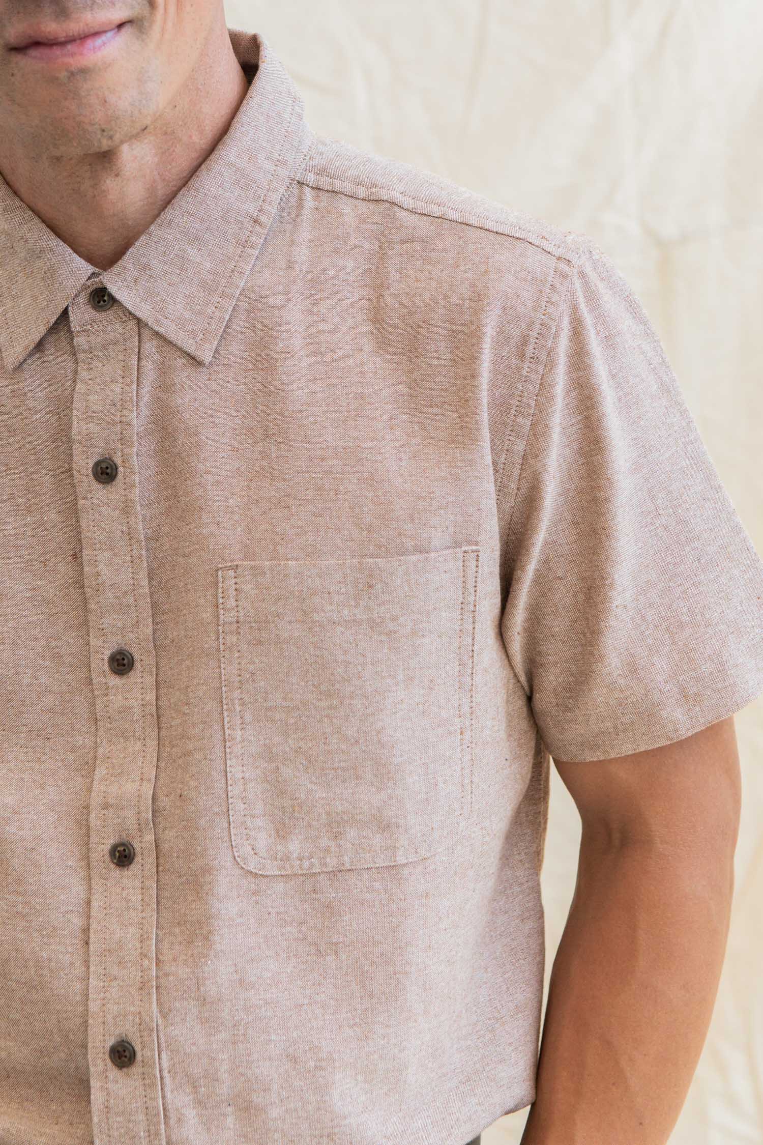 Malcolm Shirt / Rust Chambray