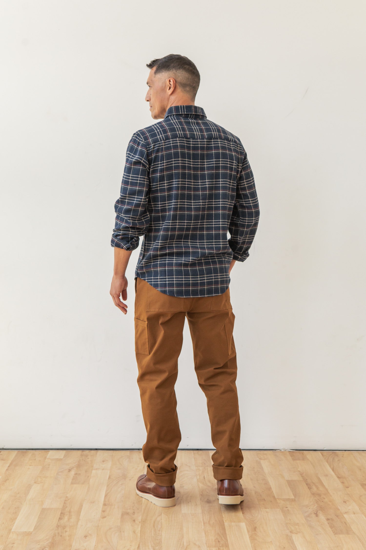 Sutton Slim Shirt / Dusk Herringbone Plaid